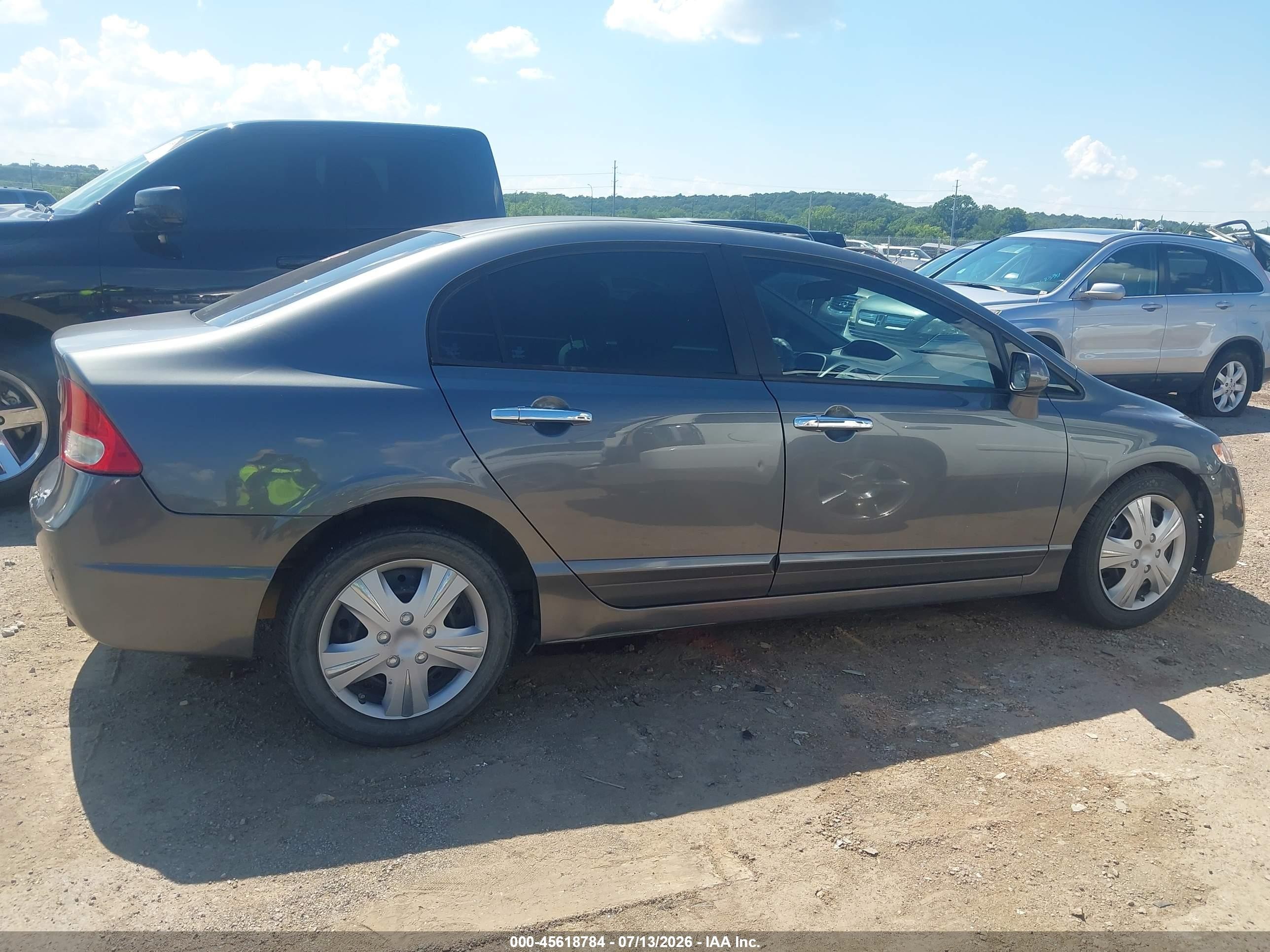 2009 Honda Civic Lx Gray vin: 2HGFA16559H315936