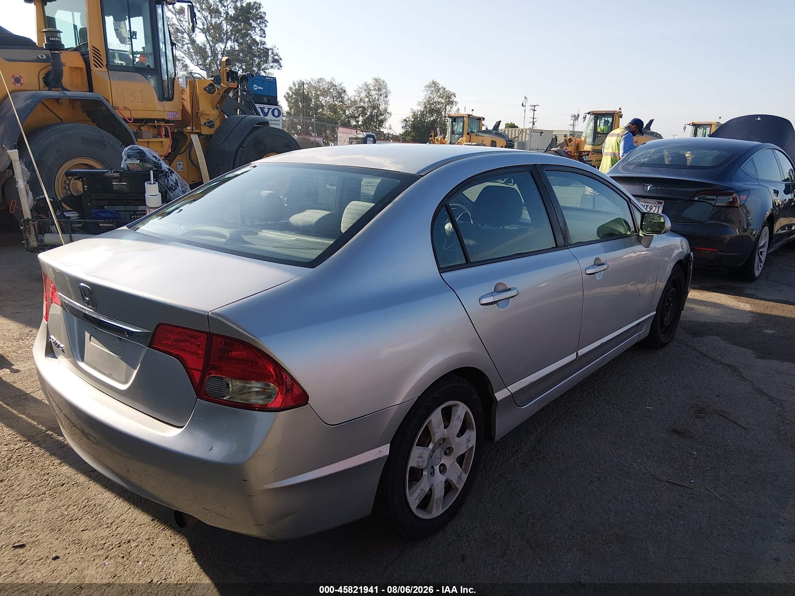2009 Honda Civic Lx Silver vin: 2HGFA16559H327794