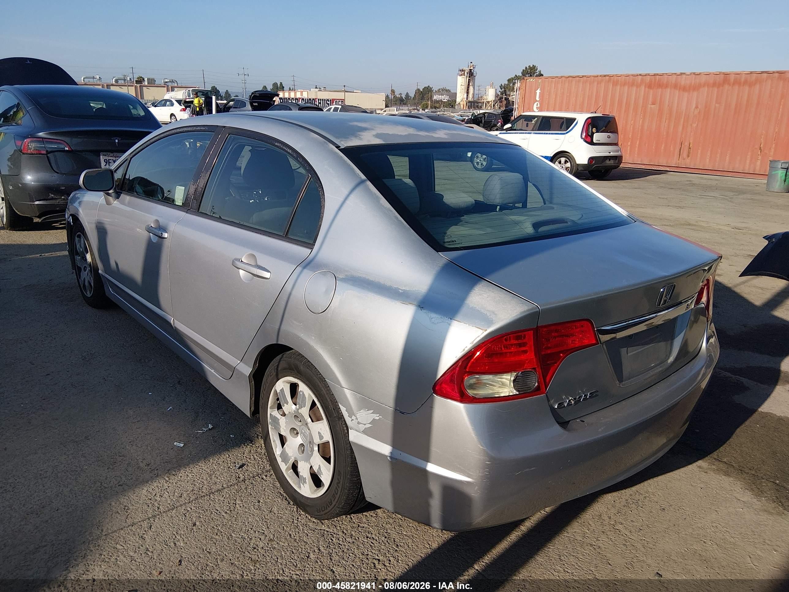 2009 Honda Civic Lx Silver vin: 2HGFA16559H327794