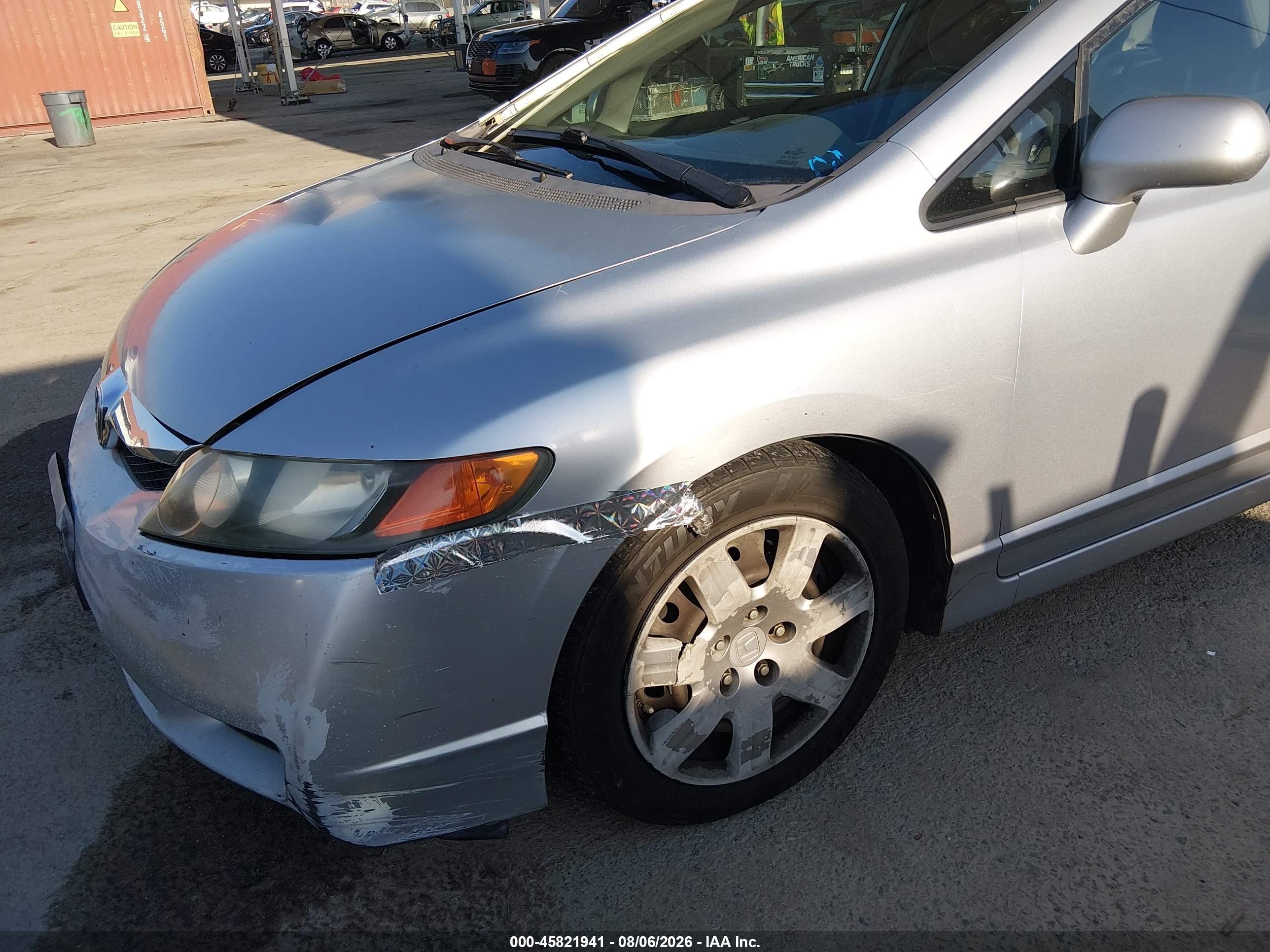 2009 Honda Civic Lx Silver vin: 2HGFA16559H327794