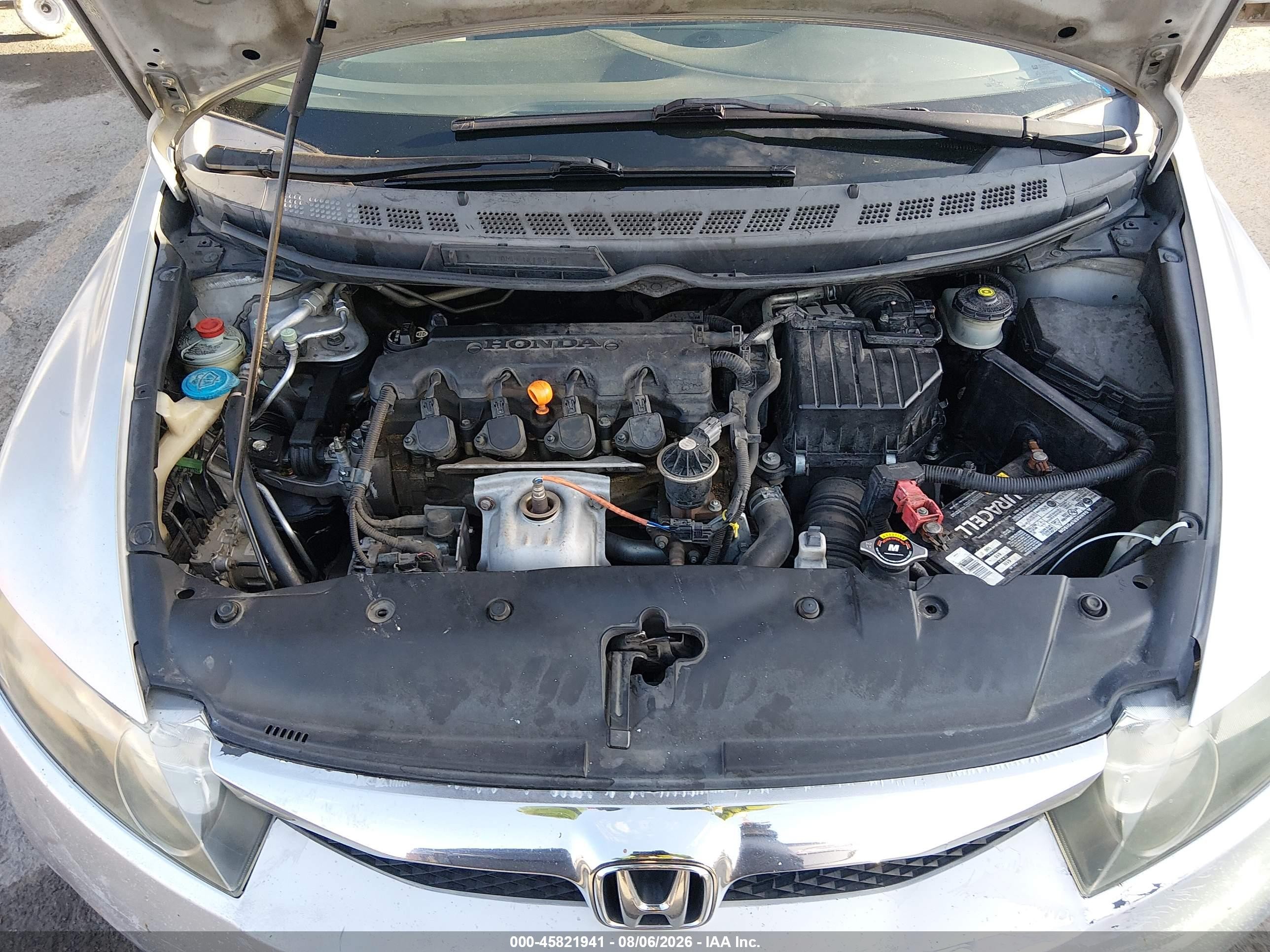 2009 Honda Civic Lx Silver vin: 2HGFA16559H327794