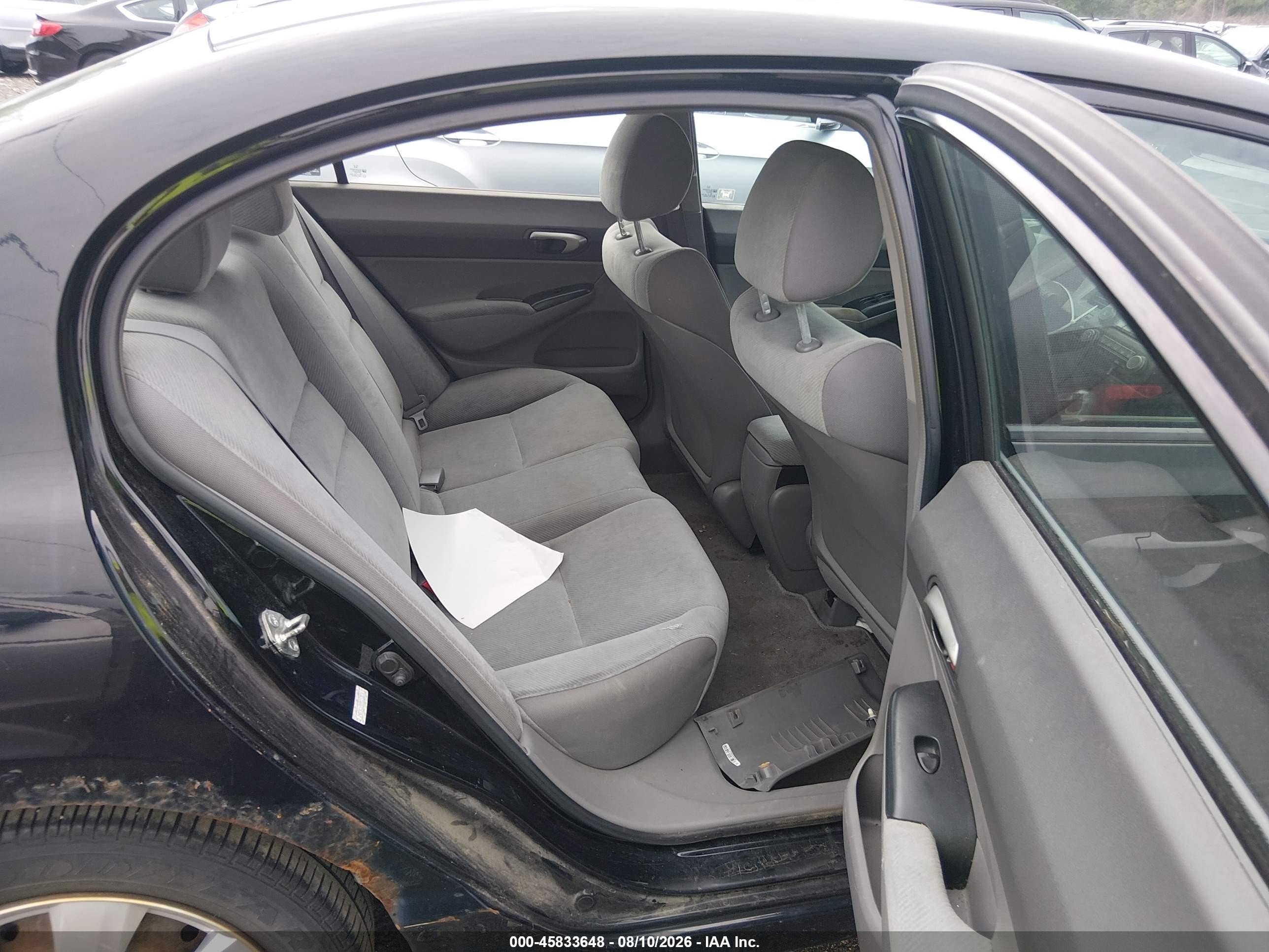 2009 Honda Civic Lx Black vin: 2HGFA16559H353876