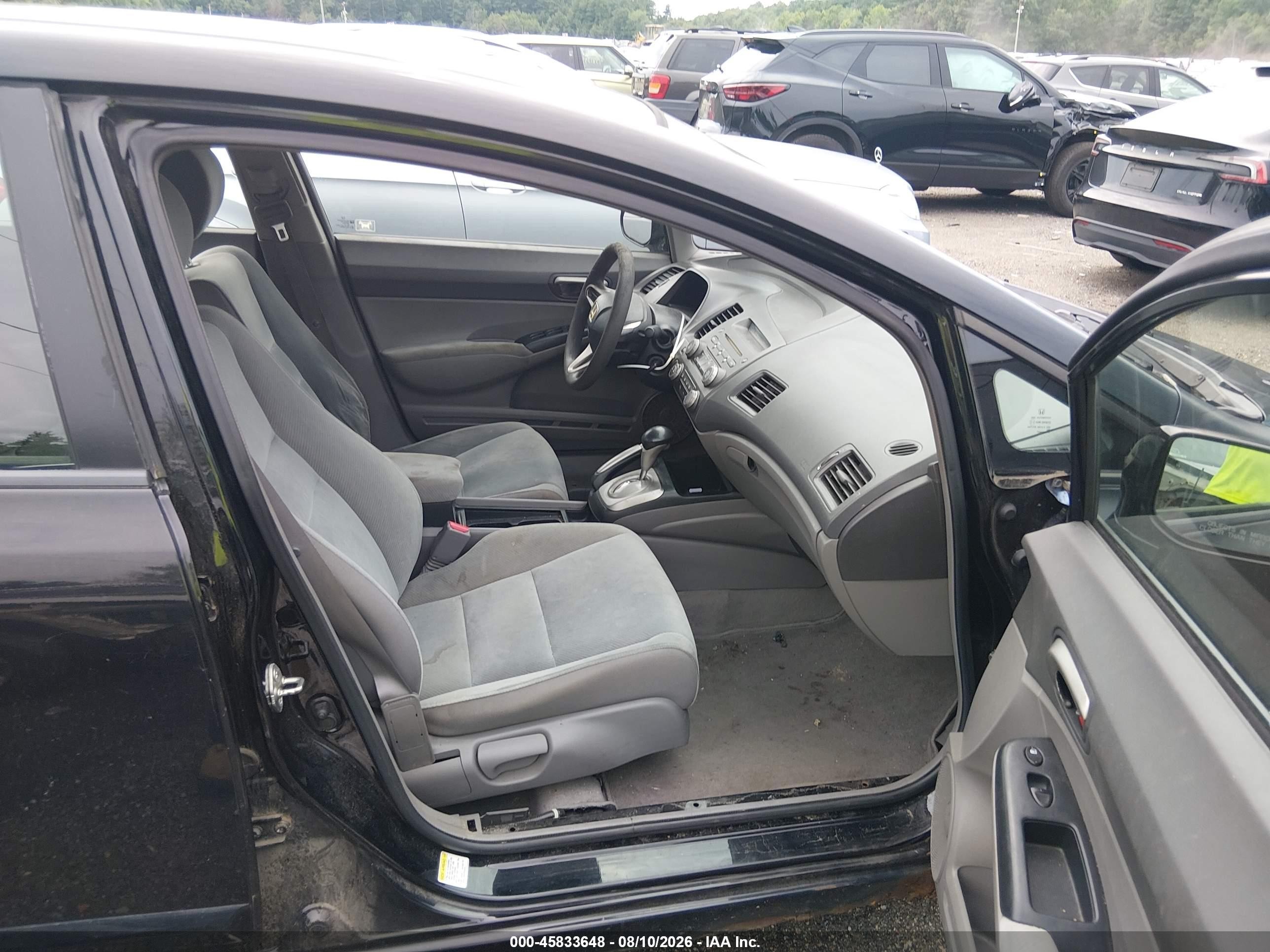 2009 Honda Civic Lx Black vin: 2HGFA16559H353876