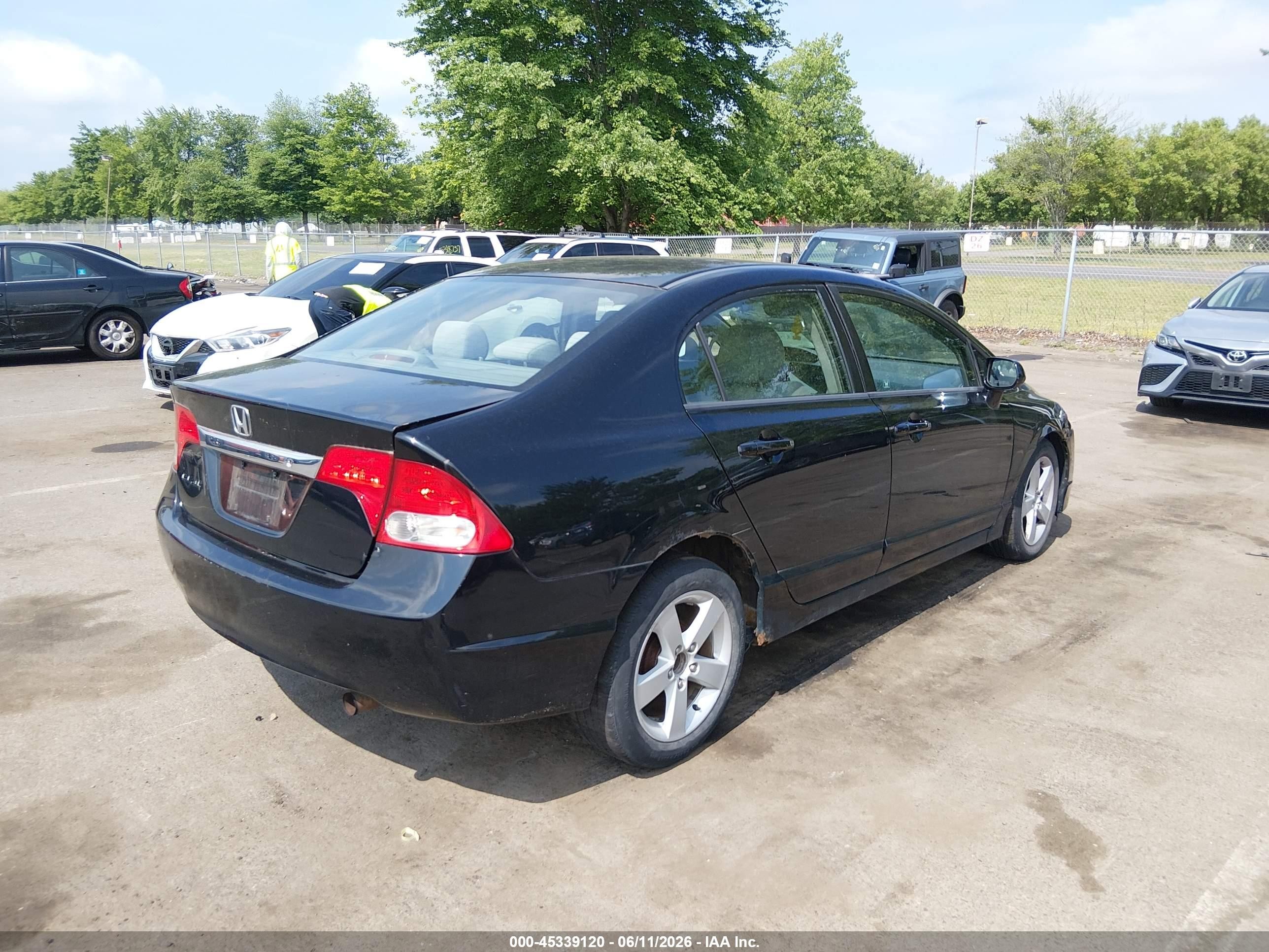 2009 Honda Civic Lx Черный vin: 2HGFA16559H360939