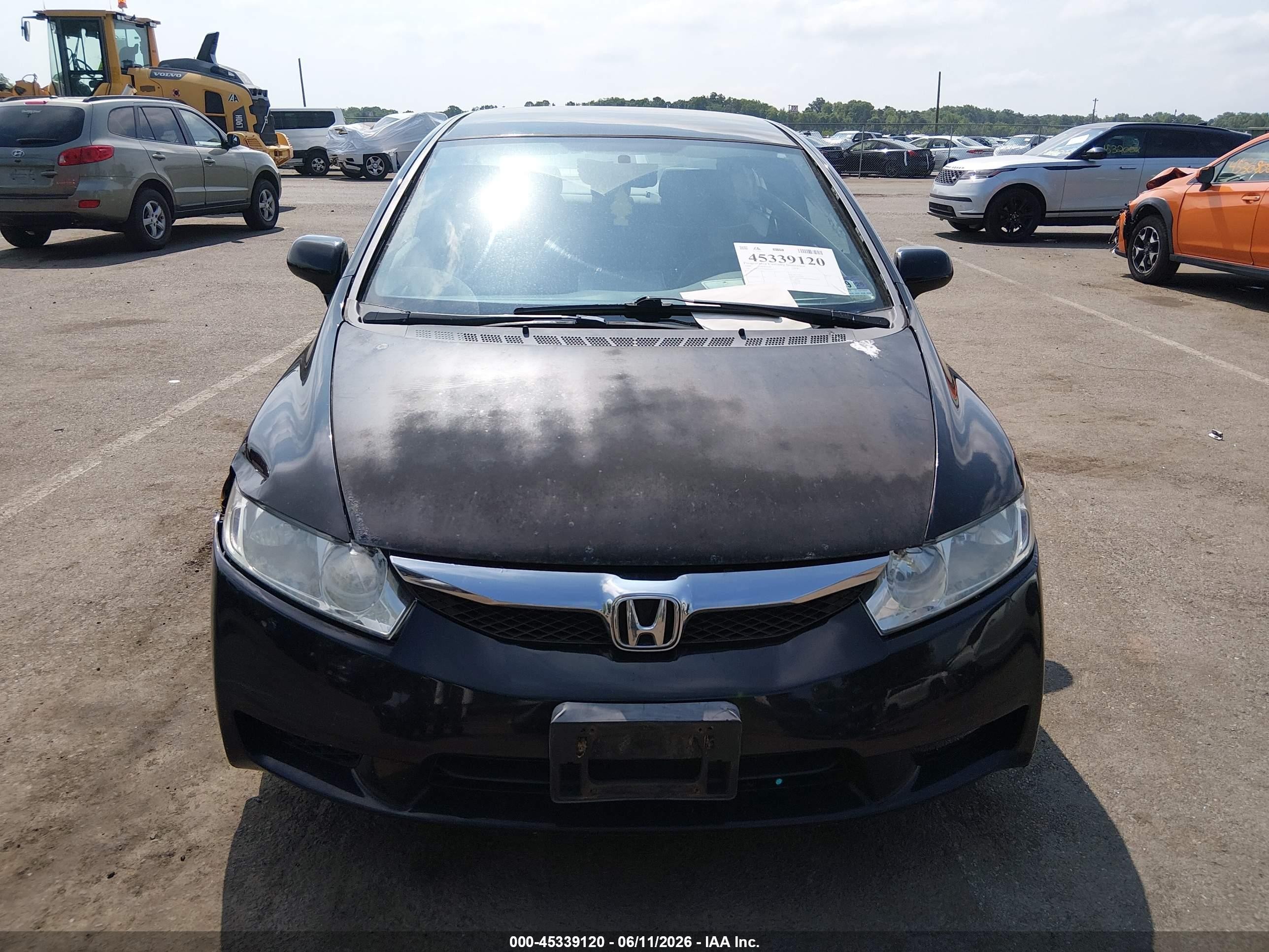 2009 Honda Civic Lx Черный vin: 2HGFA16559H360939