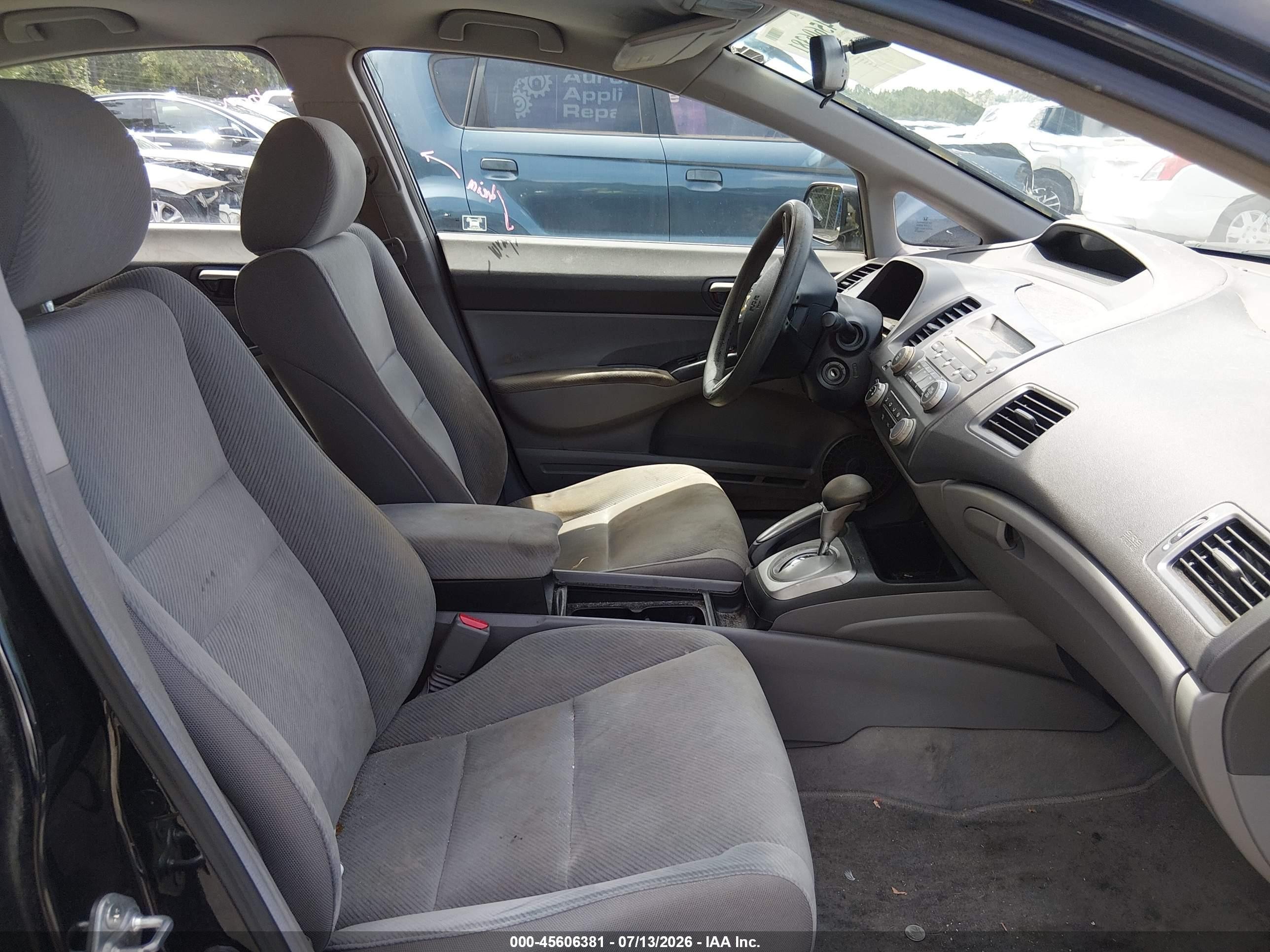 2009 Honda Civic Lx Black vin: 2HGFA16559H363839