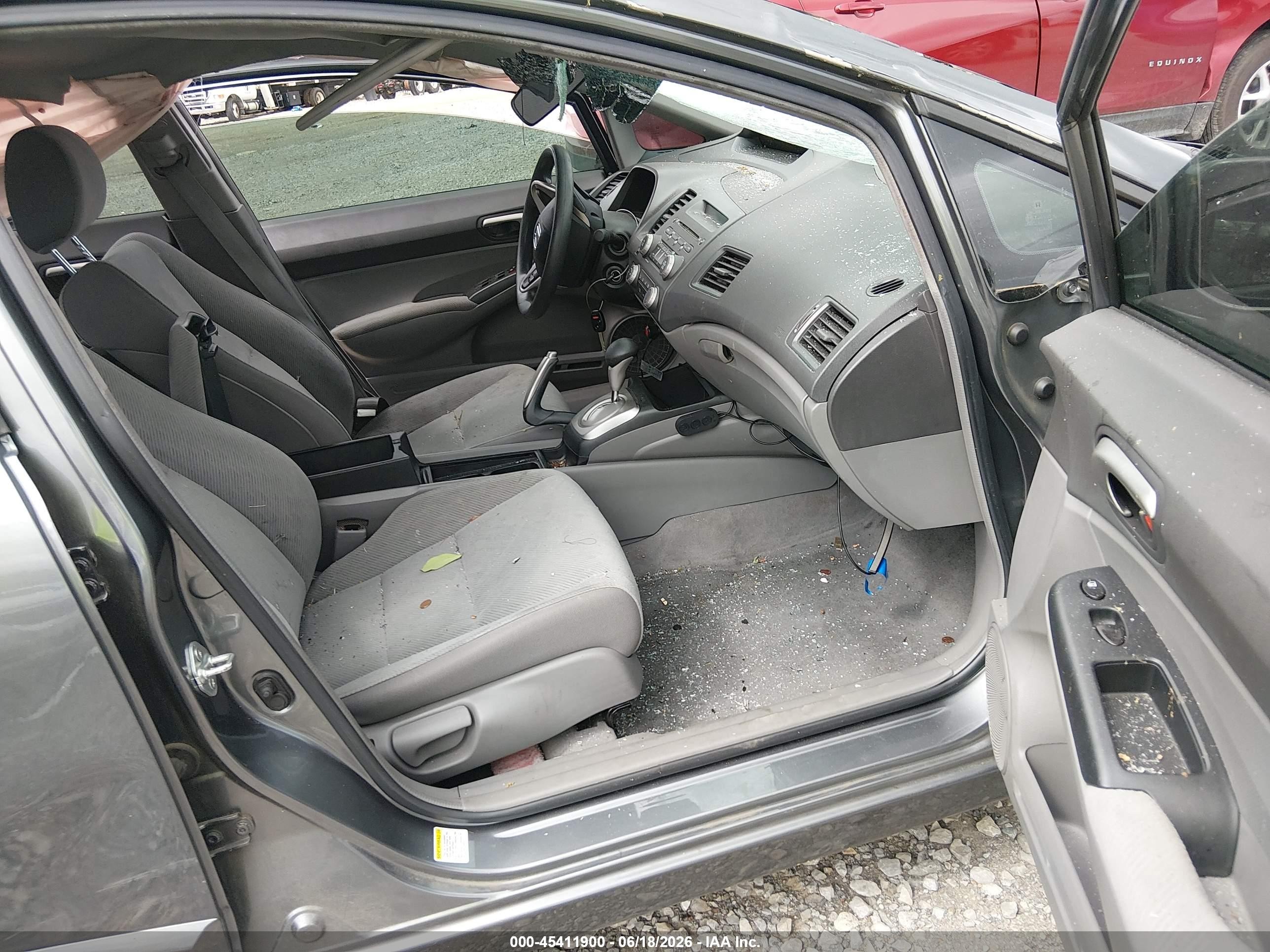 2009 Honda Civic Lx Gray vin: 2HGFA16559H368796