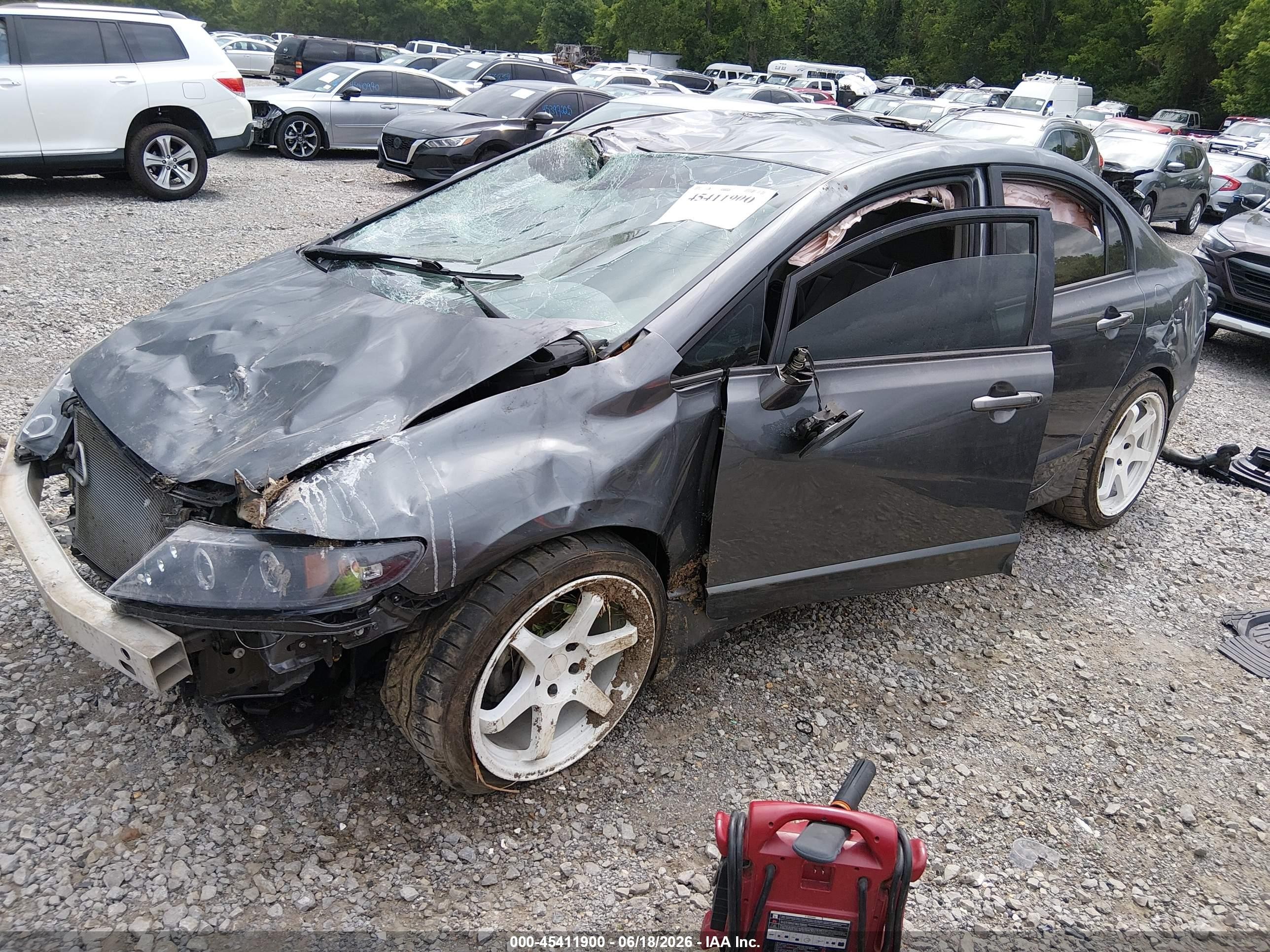 2009 Honda Civic Lx Gray vin: 2HGFA16559H368796