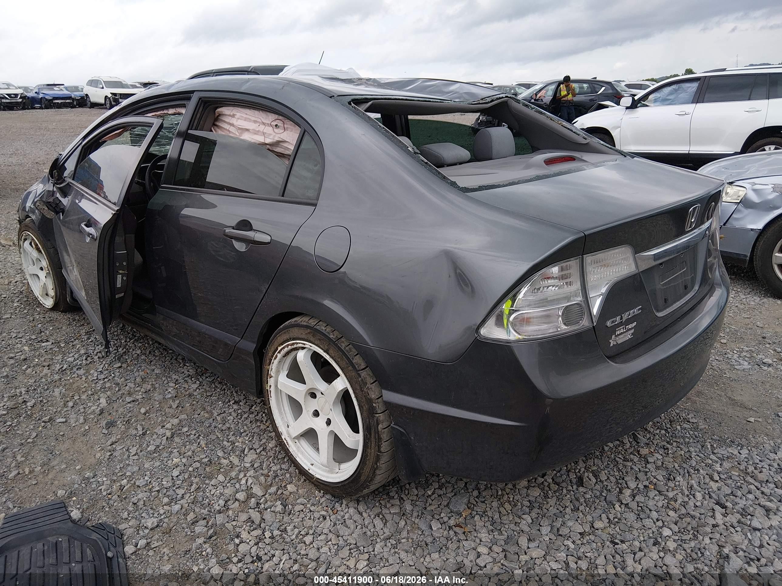 2009 Honda Civic Lx Gray vin: 2HGFA16559H368796