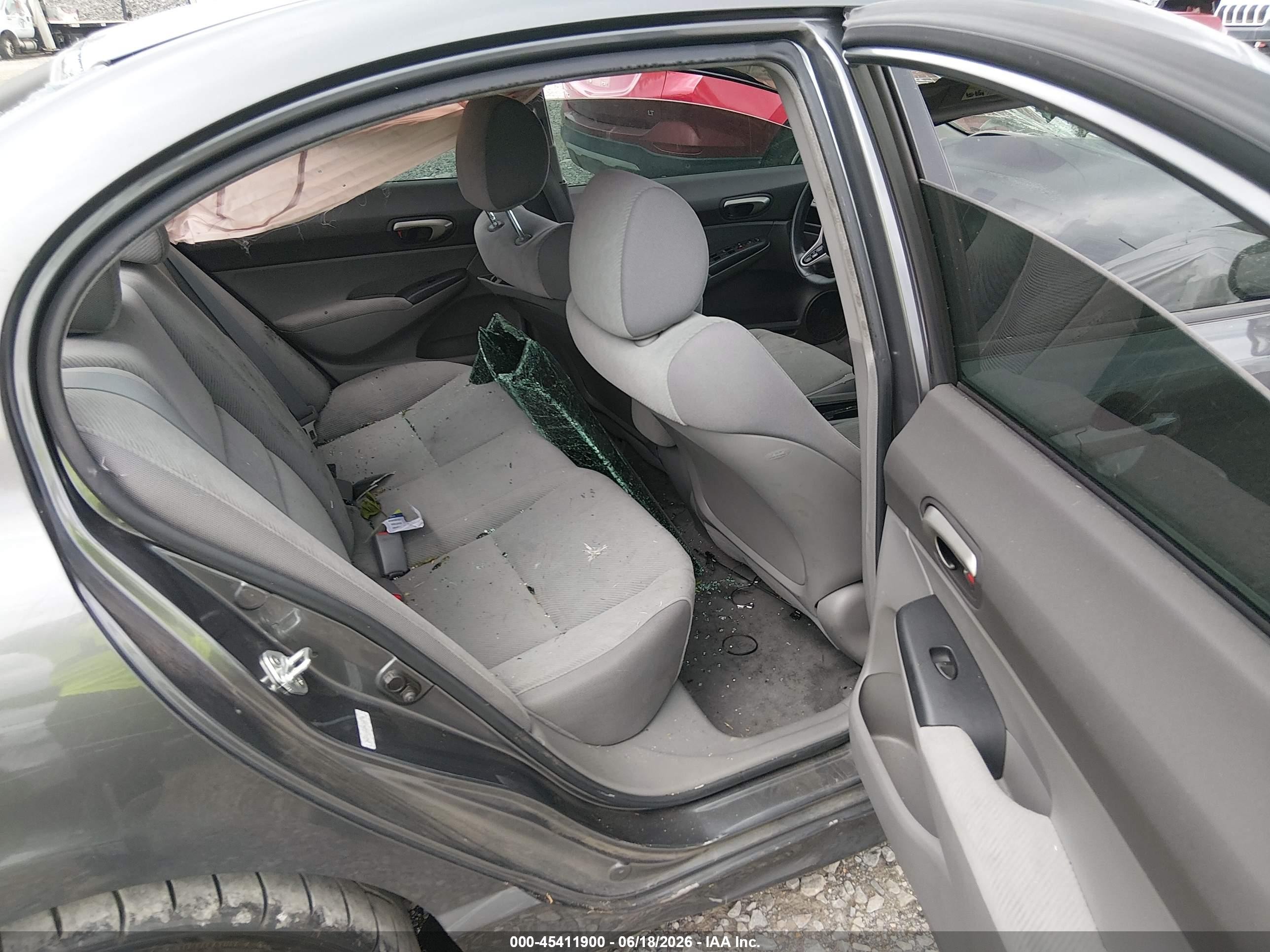 2009 Honda Civic Lx Gray vin: 2HGFA16559H368796