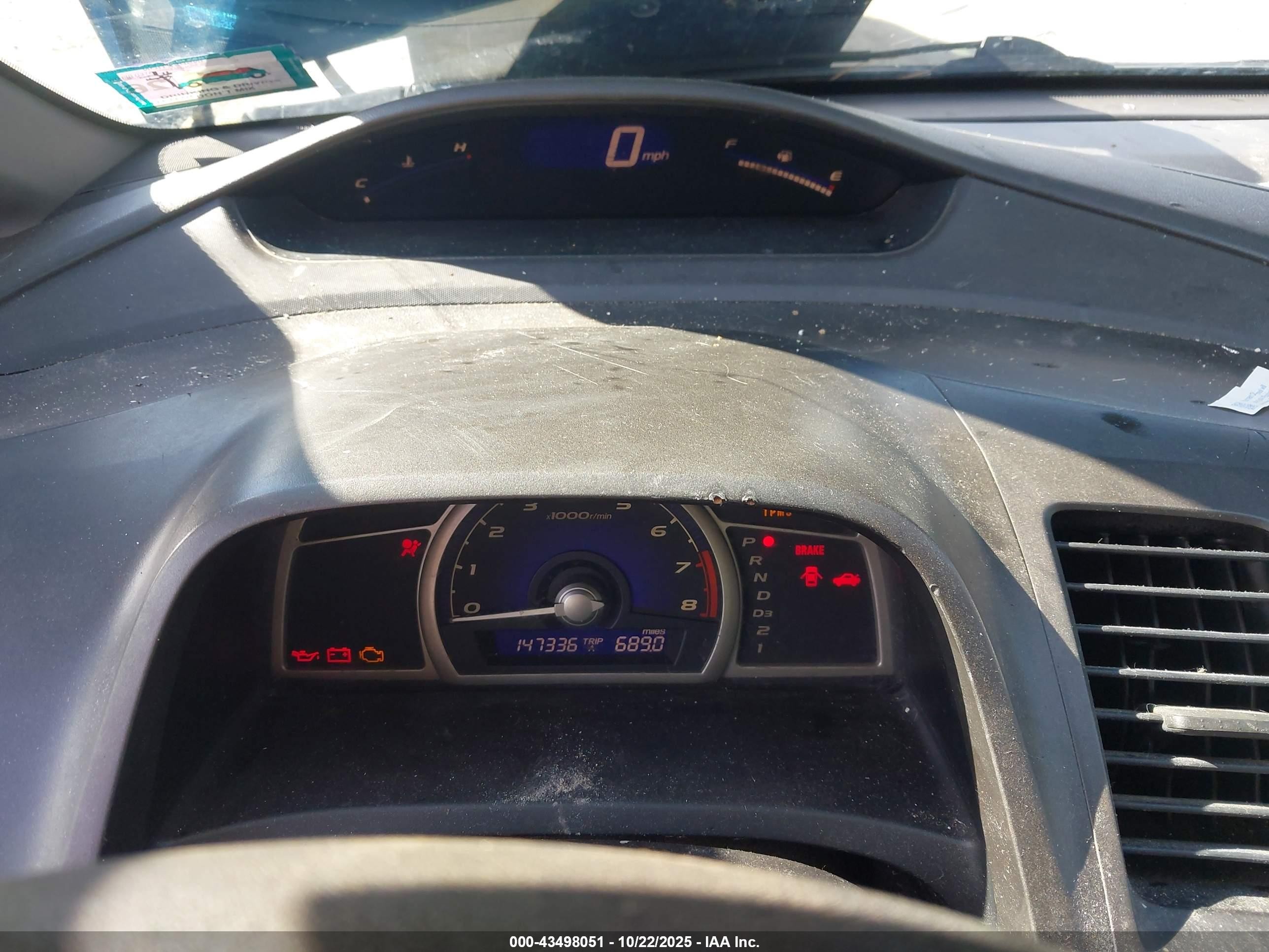 2009 Honda Civic Lx Blue vin: 2HGFA16559H527980