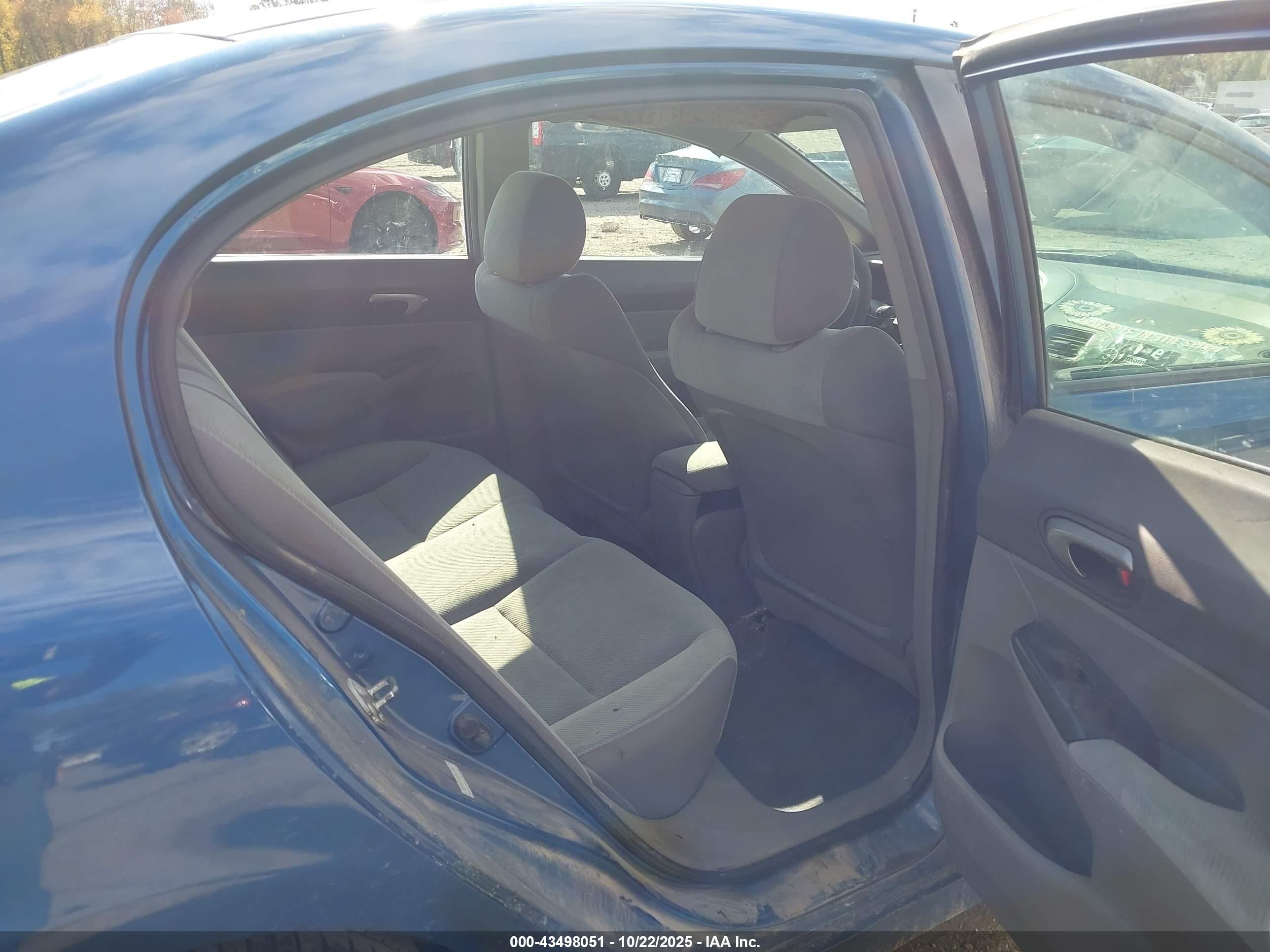 2009 Honda Civic Lx Blue vin: 2HGFA16559H527980