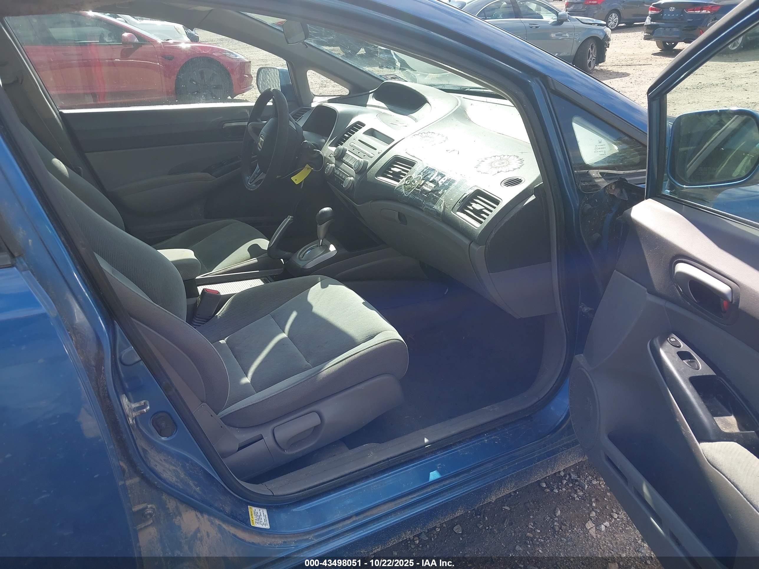 2009 Honda Civic Lx Blue vin: 2HGFA16559H527980