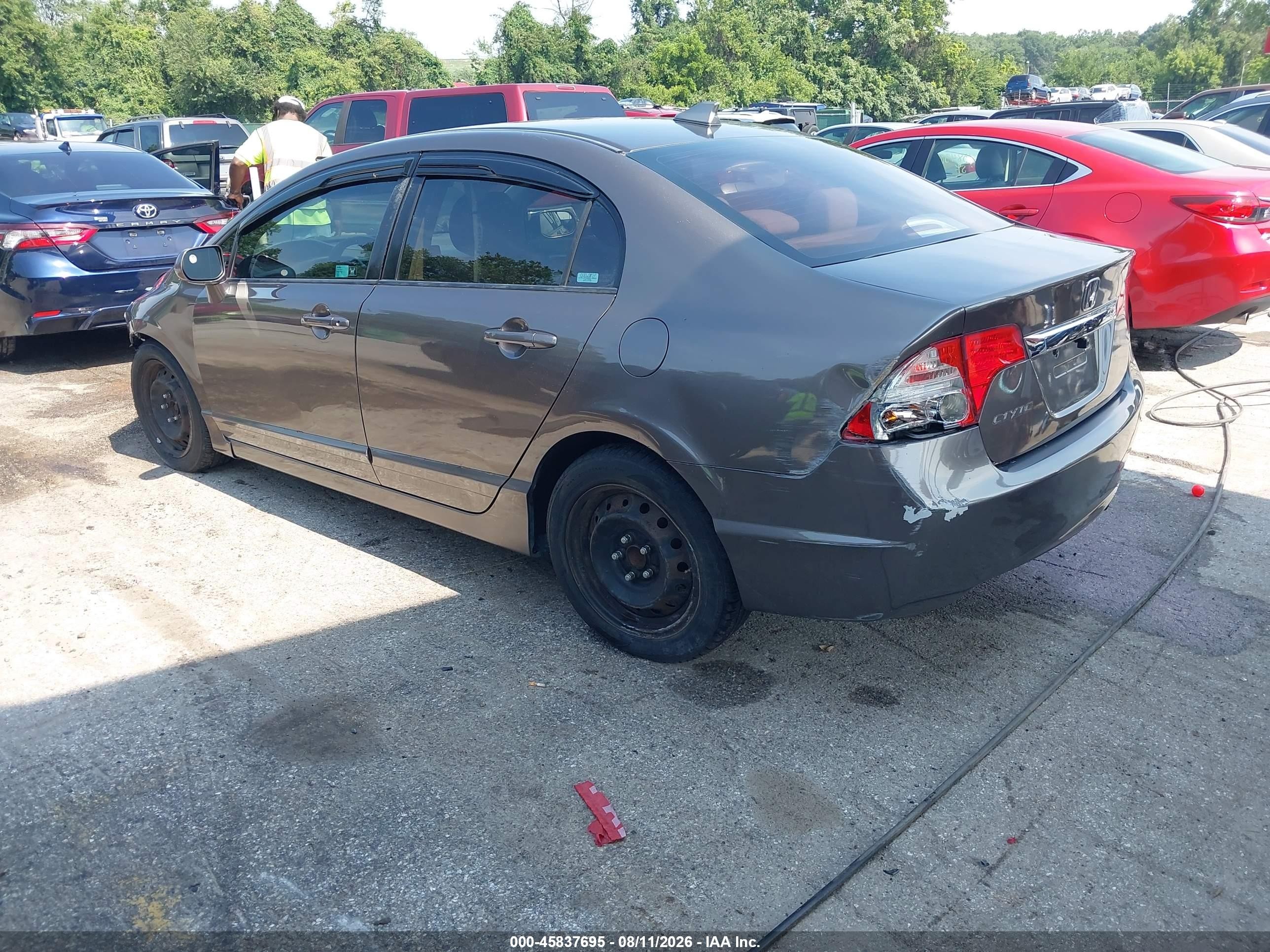 2009 Honda Civic Lx Коричневый vin: 2HGFA16559H537022
