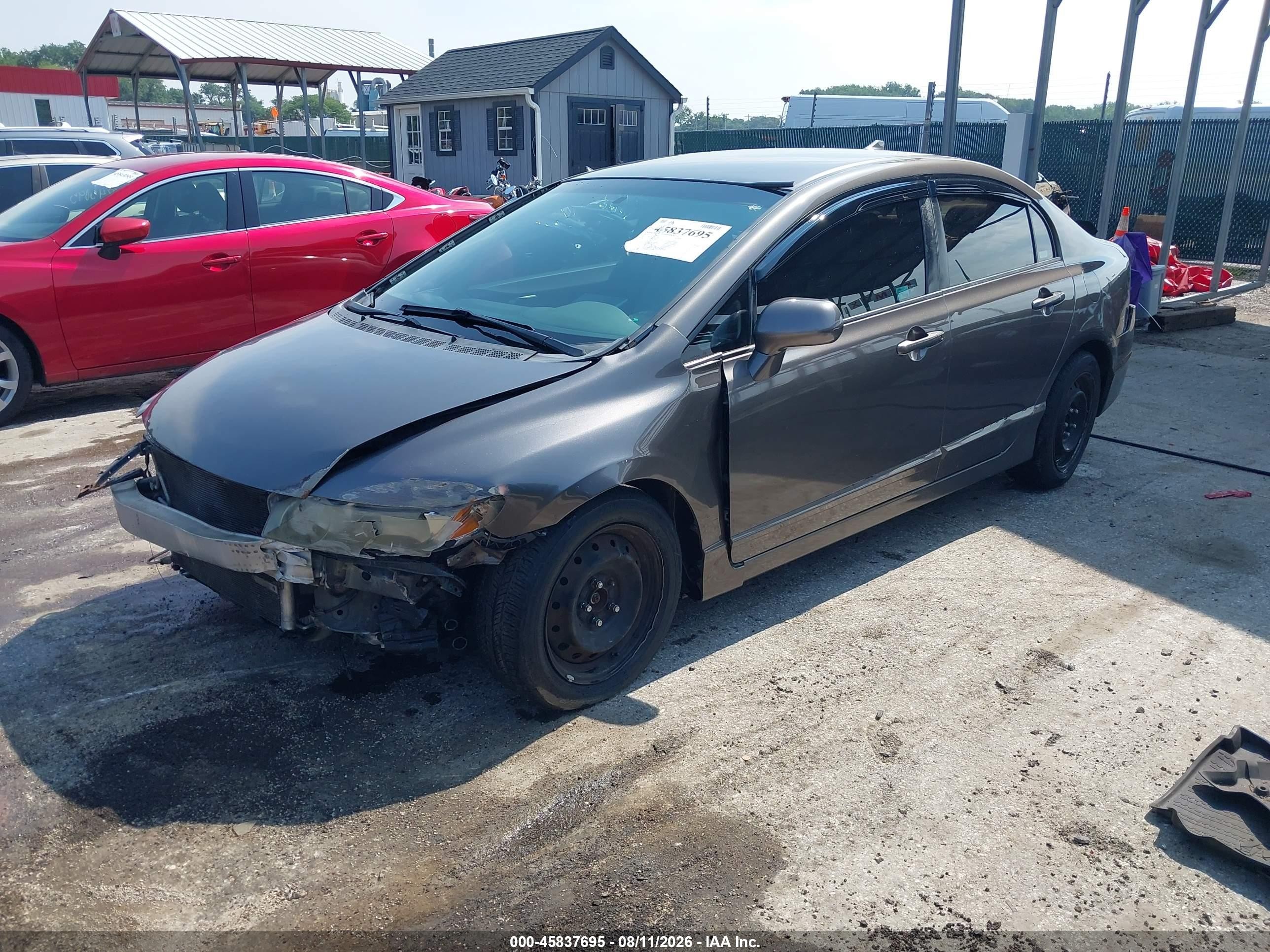 2009 Honda Civic Lx Коричневый vin: 2HGFA16559H537022