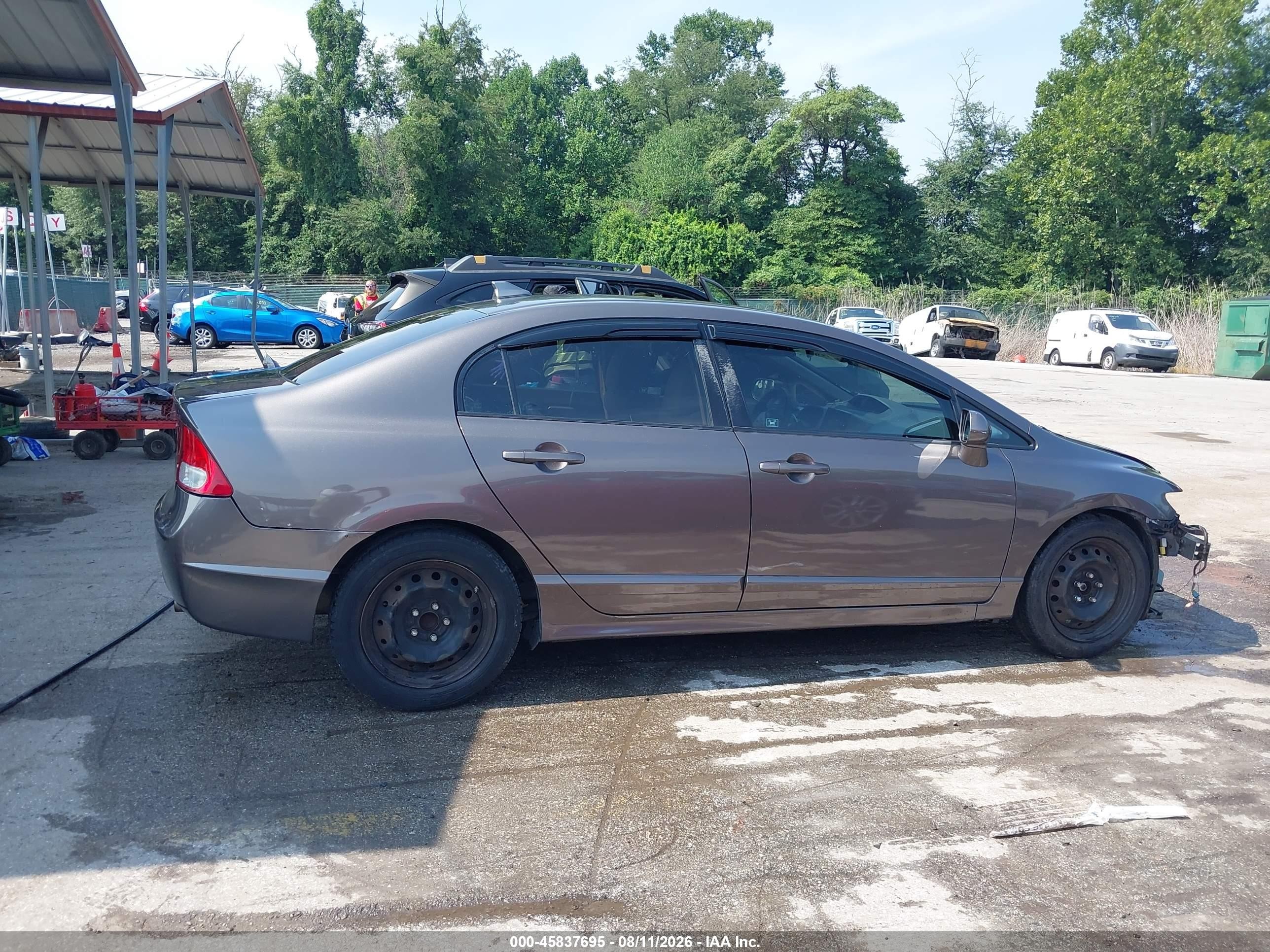 2009 Honda Civic Lx Коричневый vin: 2HGFA16559H537022