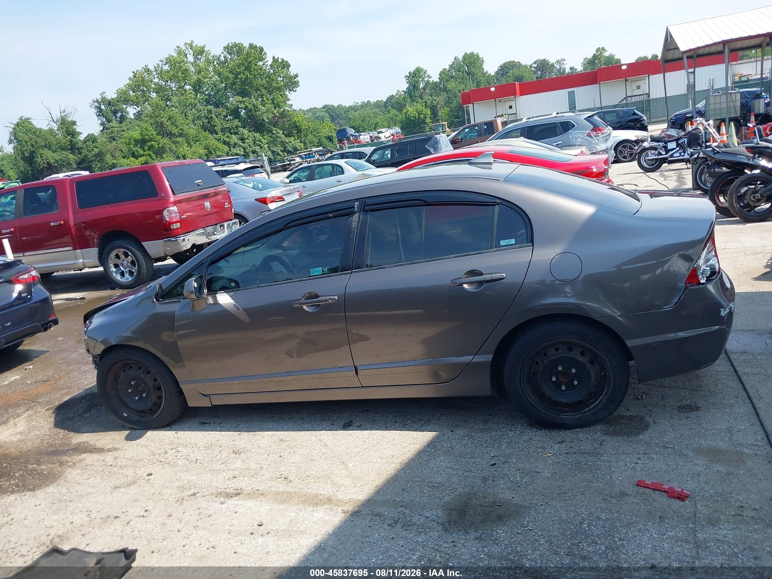 2009 Honda Civic Lx Коричневый vin: 2HGFA16559H537022