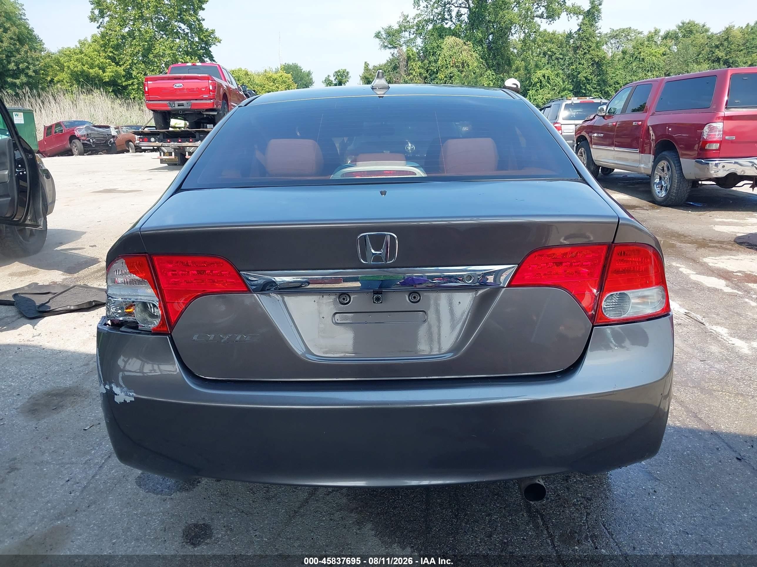 2009 Honda Civic Lx Коричневый vin: 2HGFA16559H537022