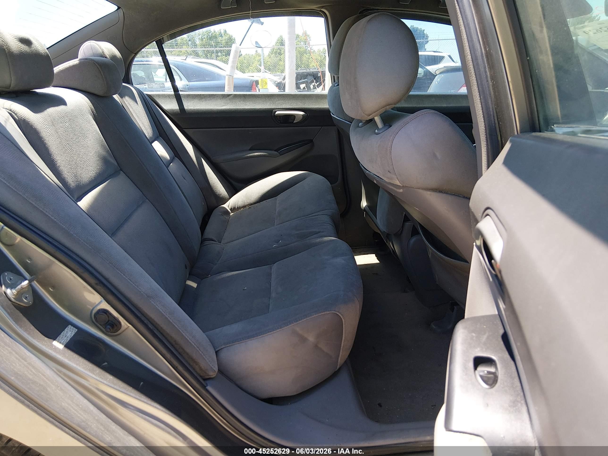 2006 Honda Civic Lx Gray vin: 2HGFA16566H507636