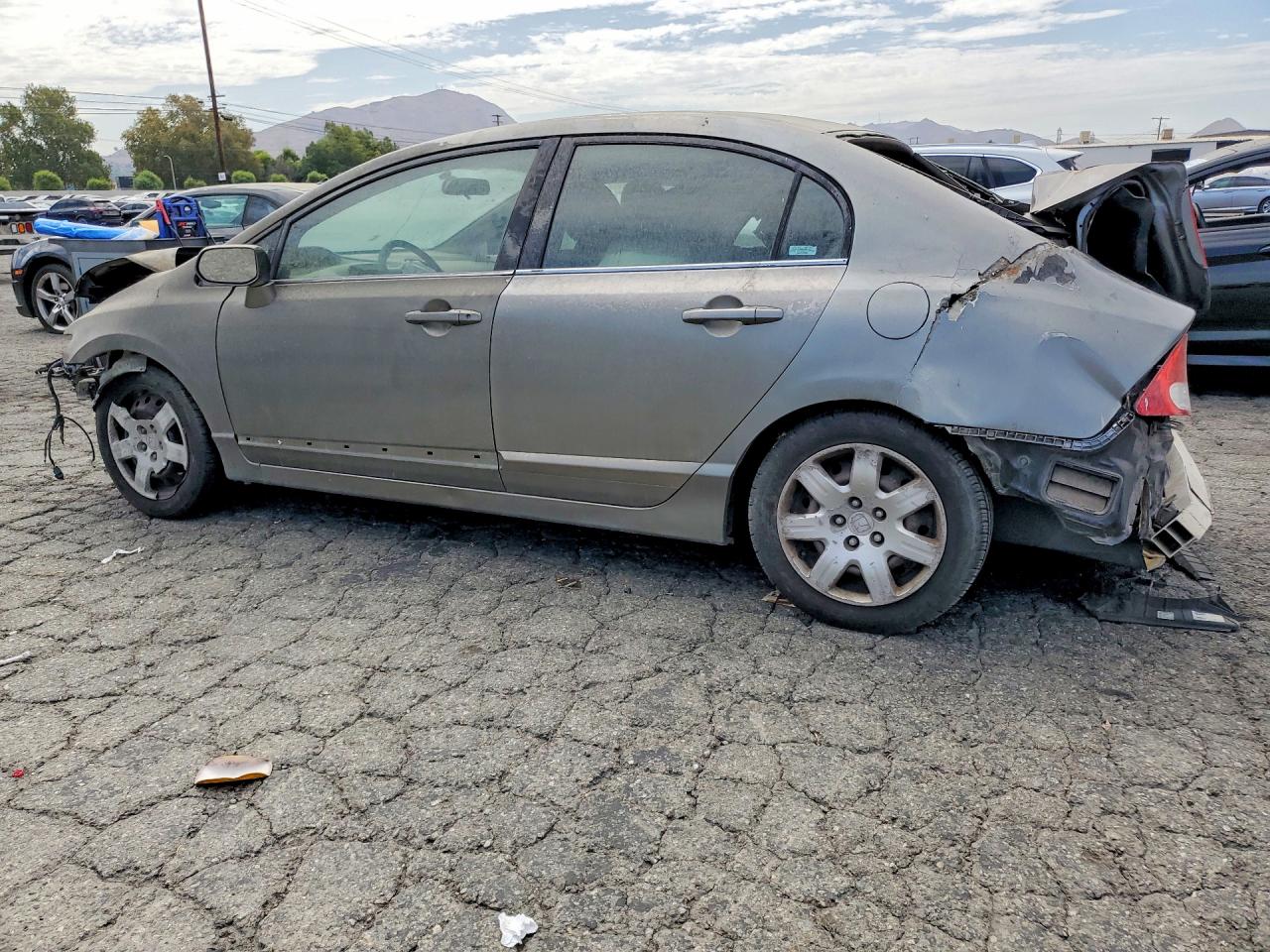 2006 Honda Civic Lx Gray vin: 2HGFA16566H519270