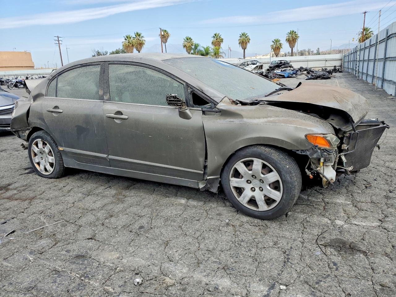 2006 Honda Civic Lx Gray vin: 2HGFA16566H519270