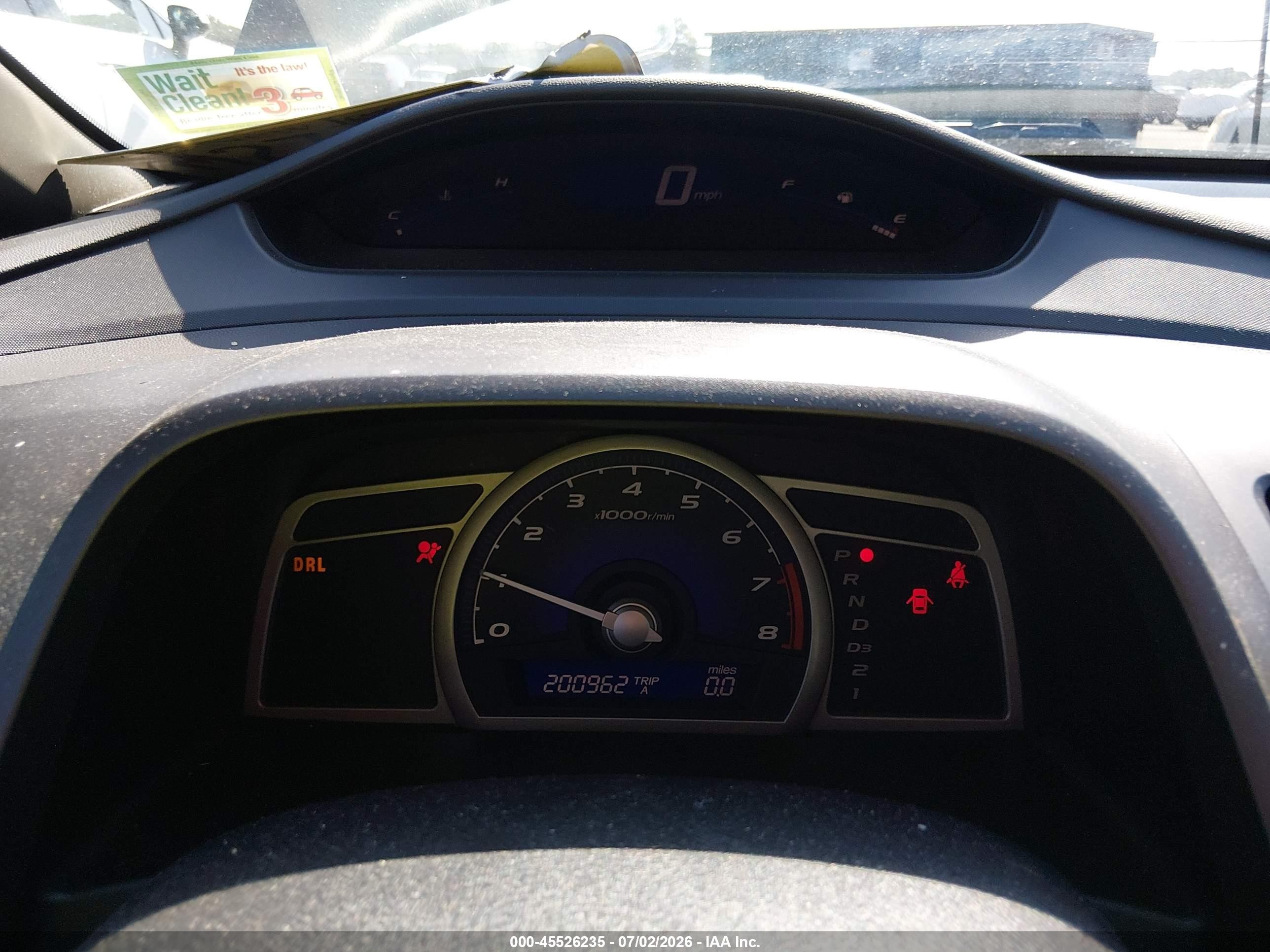 2007 Honda Civic Lx Gray vin: 2HGFA16567H300097