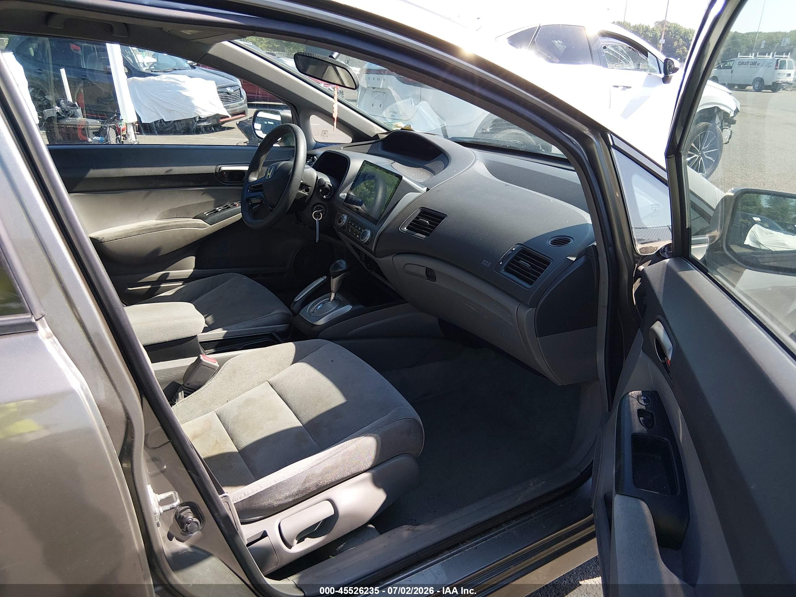 2007 Honda Civic Lx Gray vin: 2HGFA16567H300097