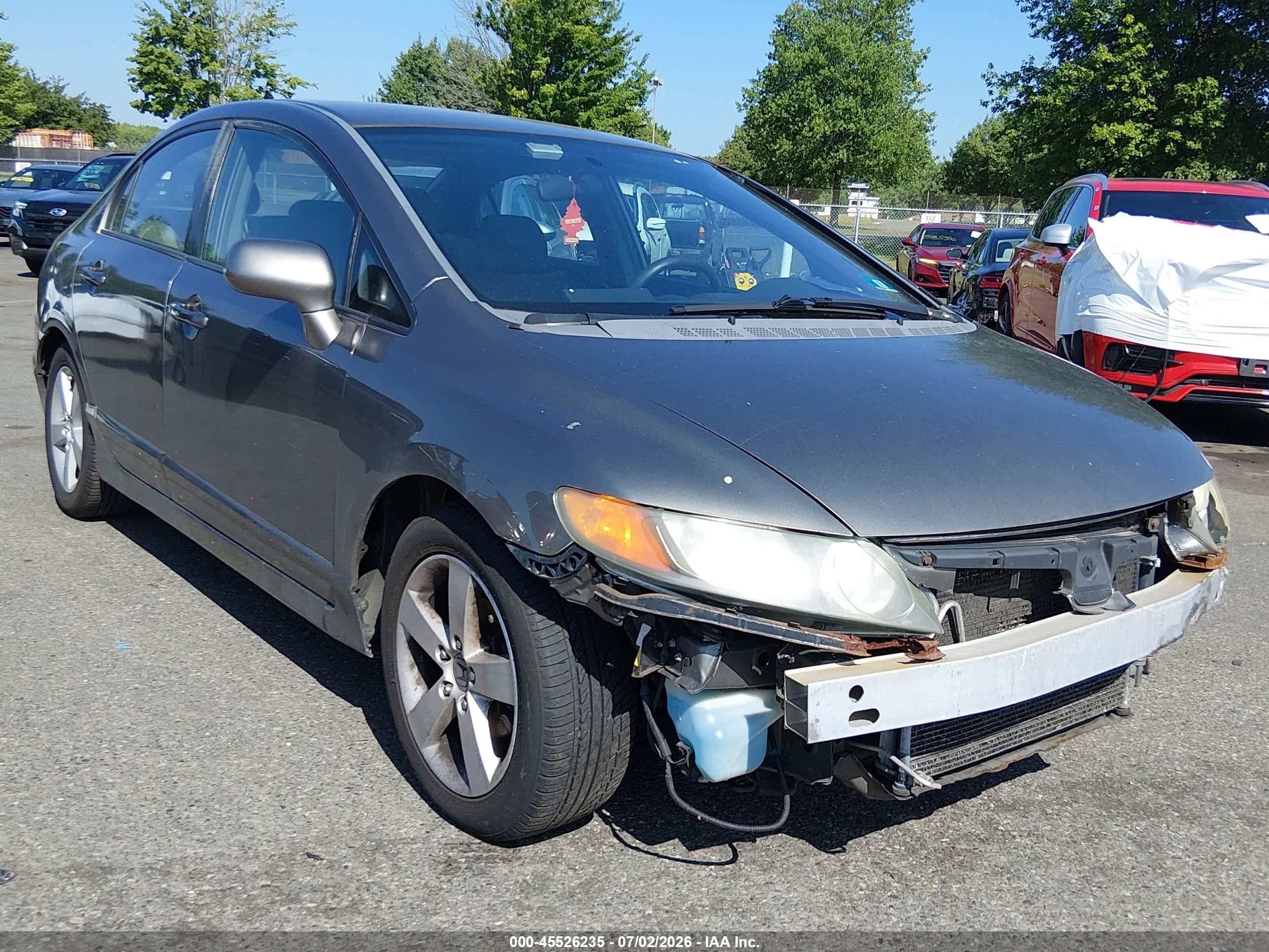 2007 Honda Civic Lx Серый vin: 2HGFA16567H300097
