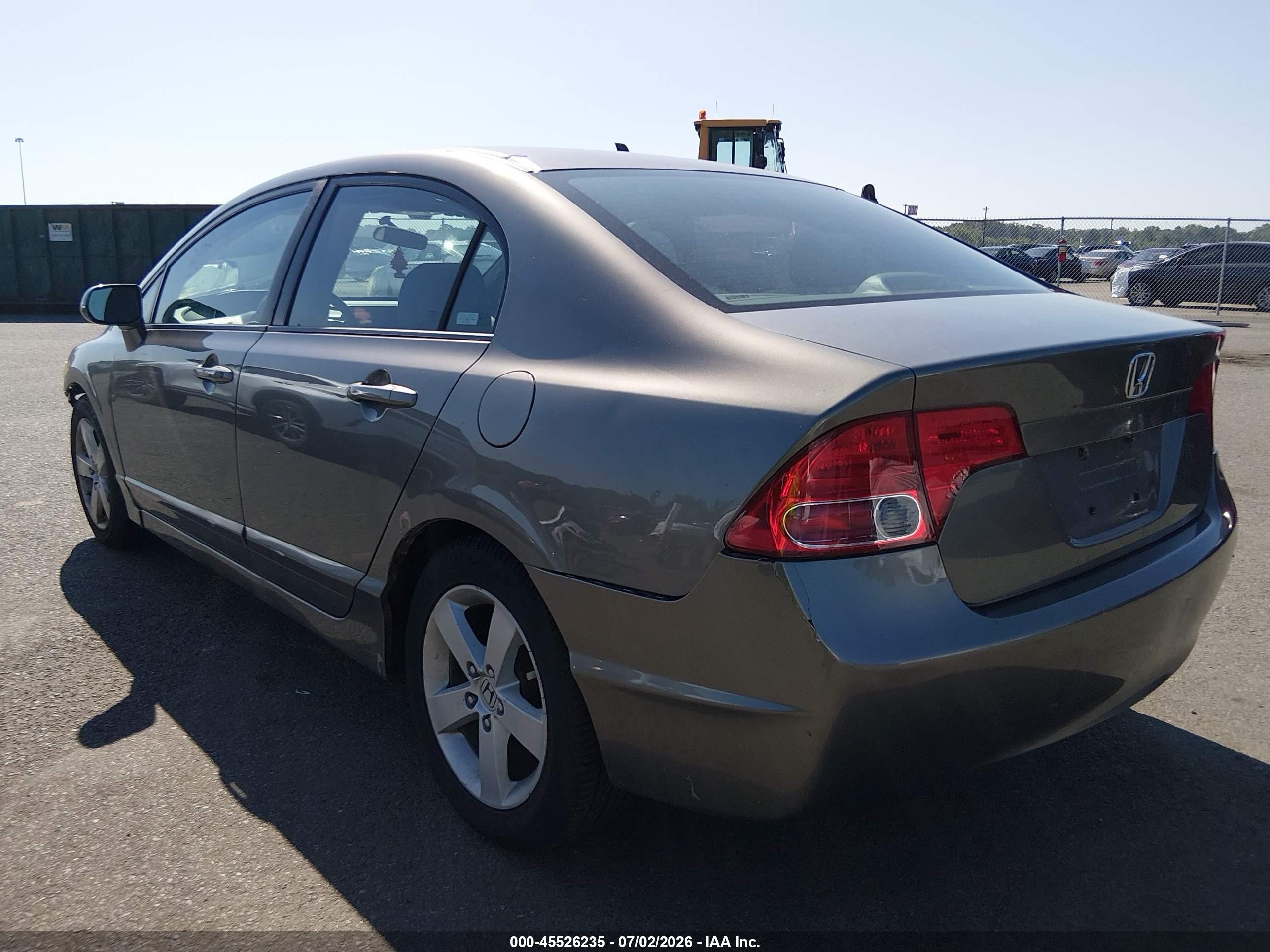 2007 Honda Civic Lx Gray vin: 2HGFA16567H300097