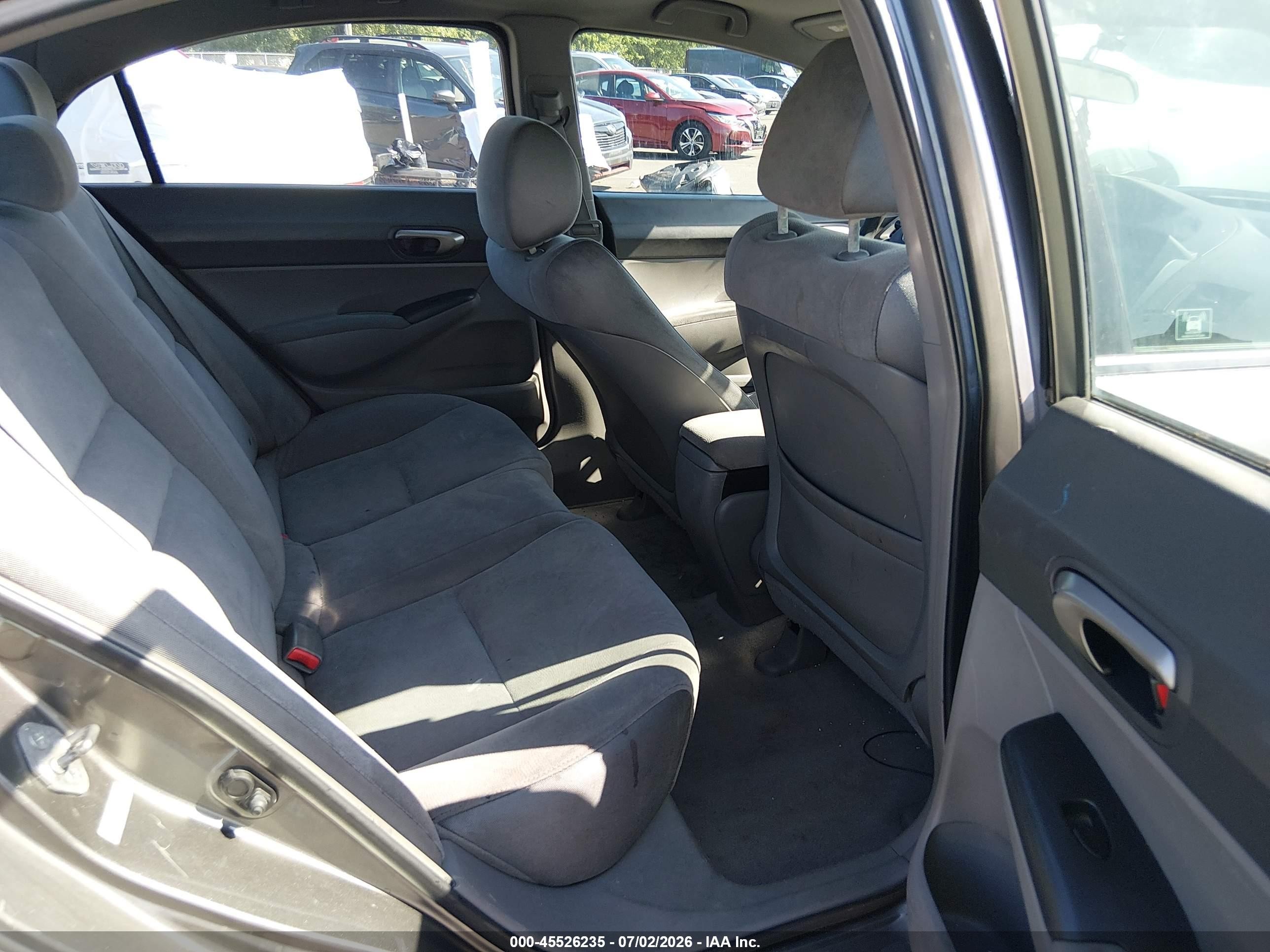 2007 Honda Civic Lx Gray vin: 2HGFA16567H300097