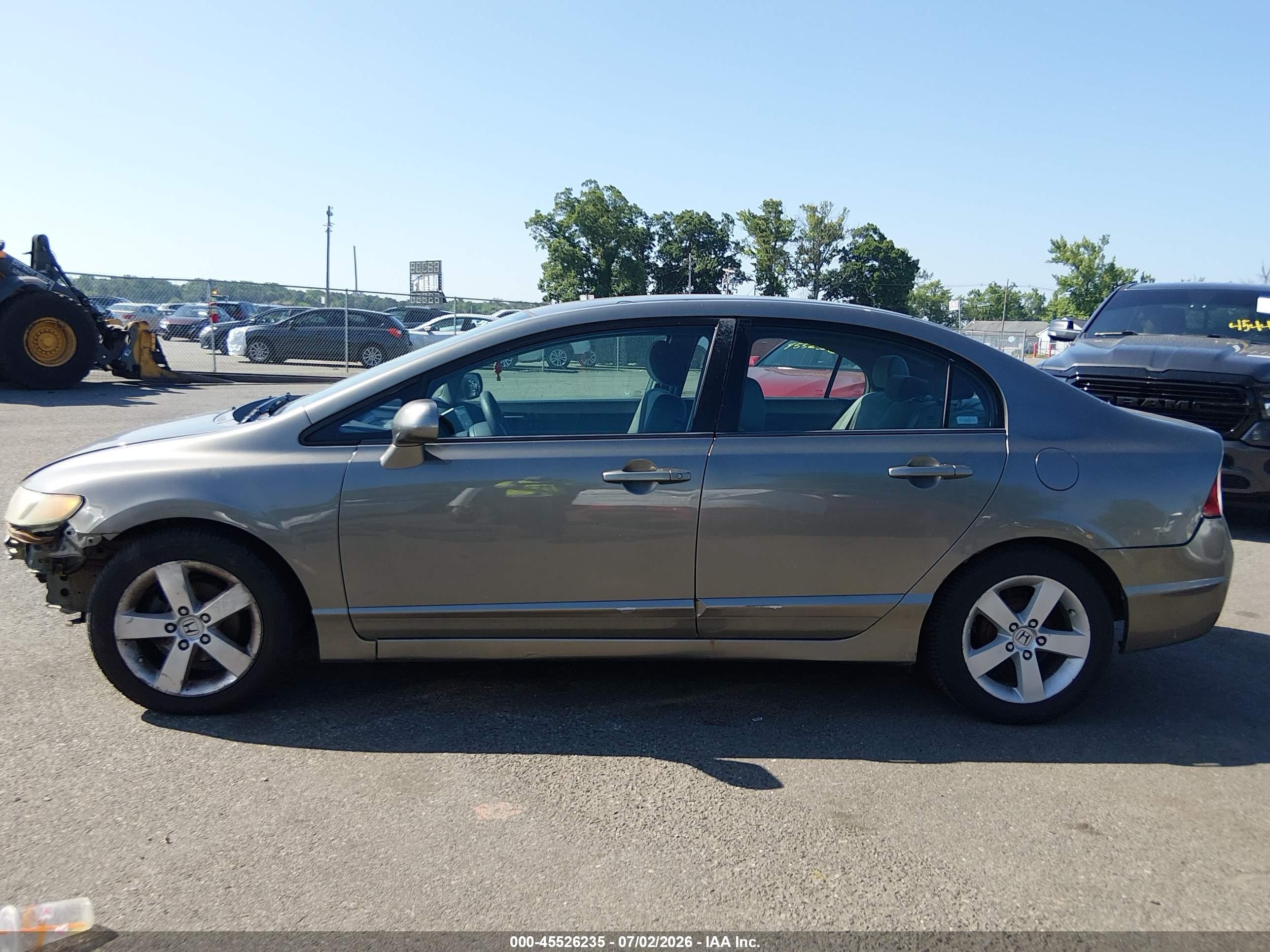 2007 Honda Civic Lx Gray vin: 2HGFA16567H300097