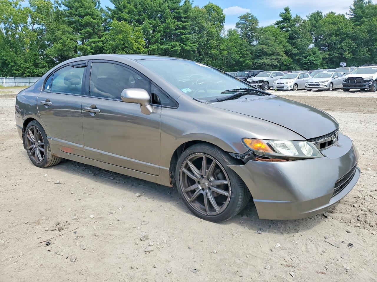 2007 Honda Civic Lx Gray vin: 2HGFA16567H300102