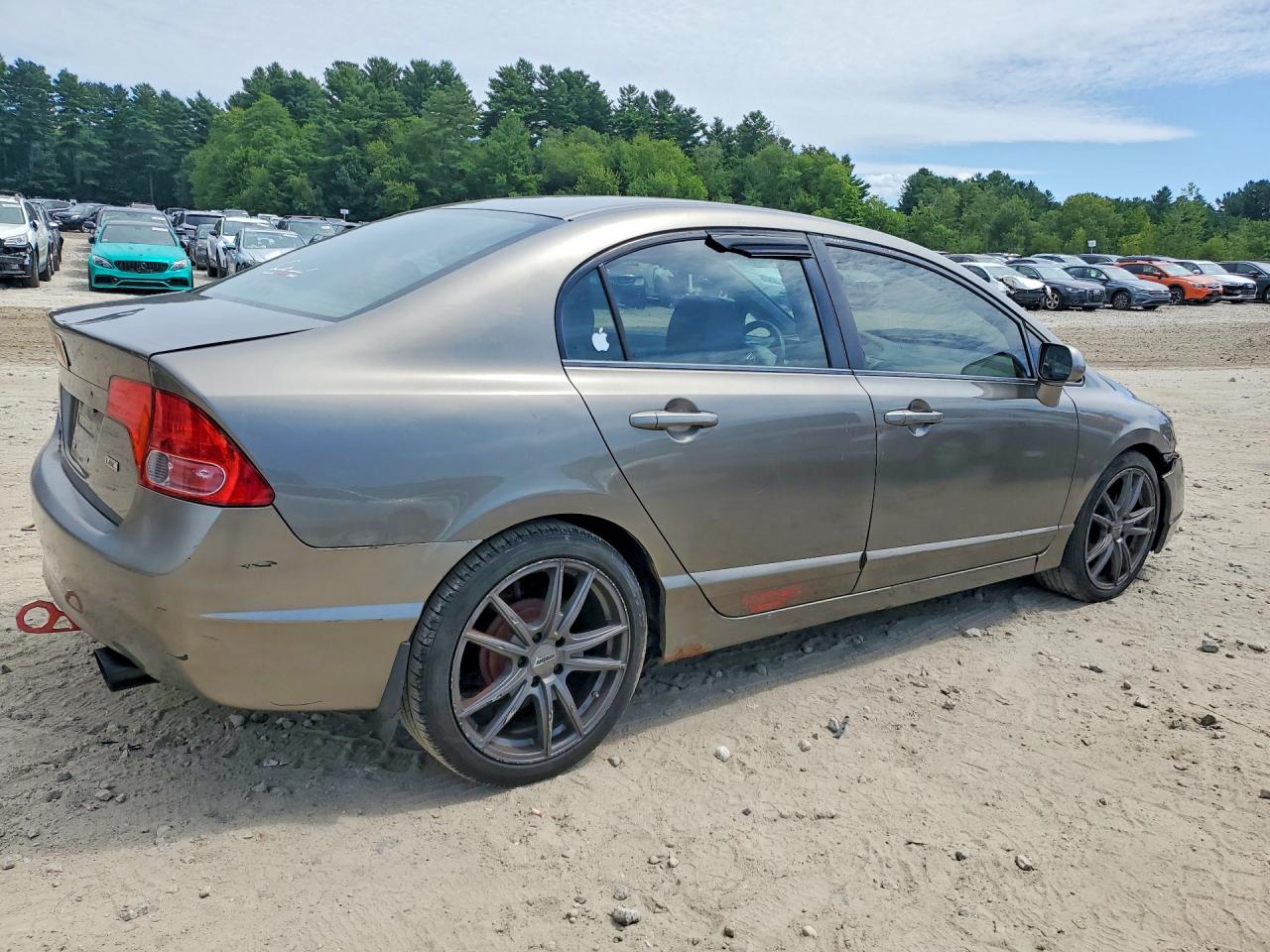 2007 Honda Civic Lx Gray vin: 2HGFA16567H300102