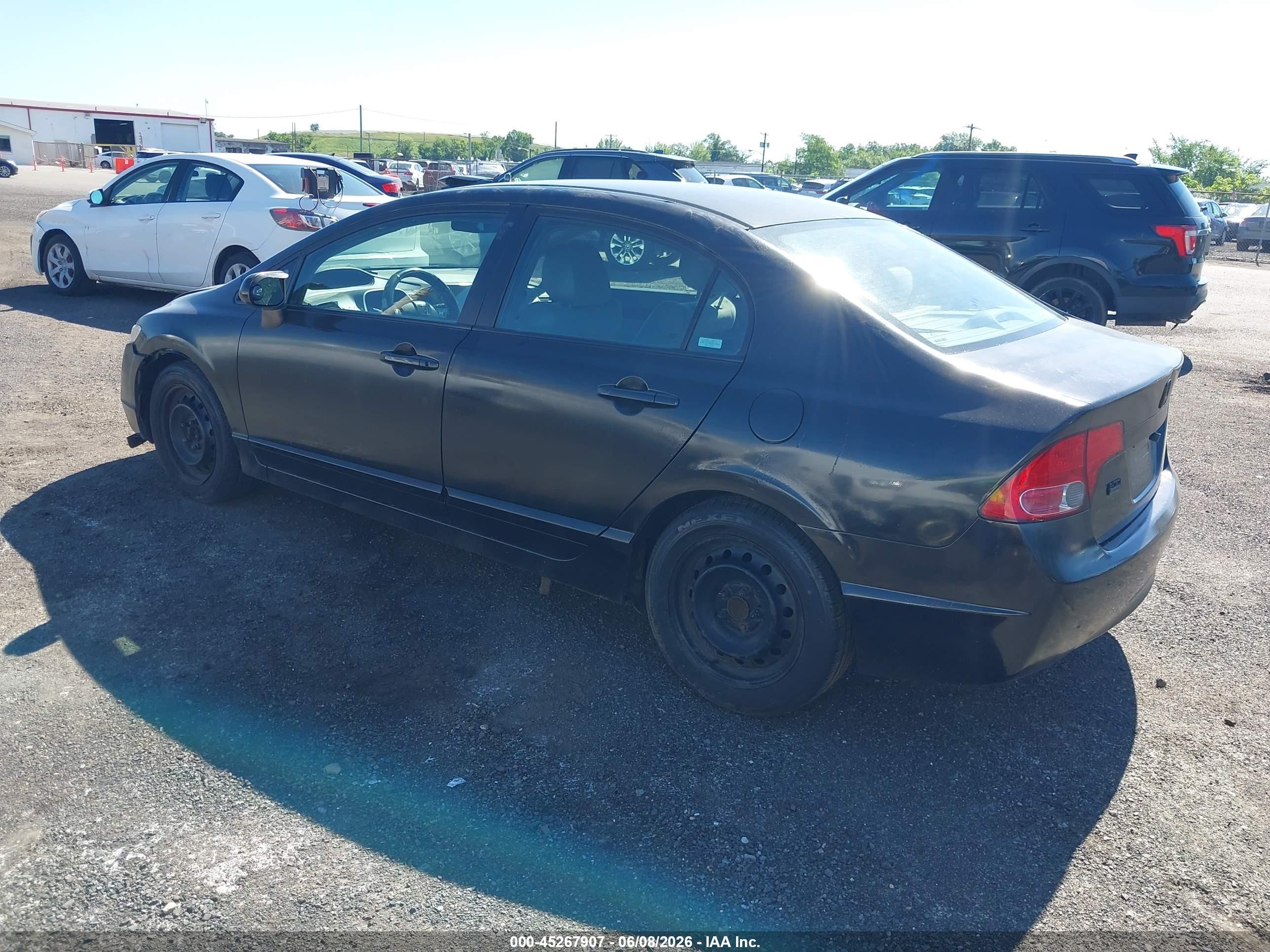 2007 Honda Civic Lx Черный vin: 2HGFA16567H314064