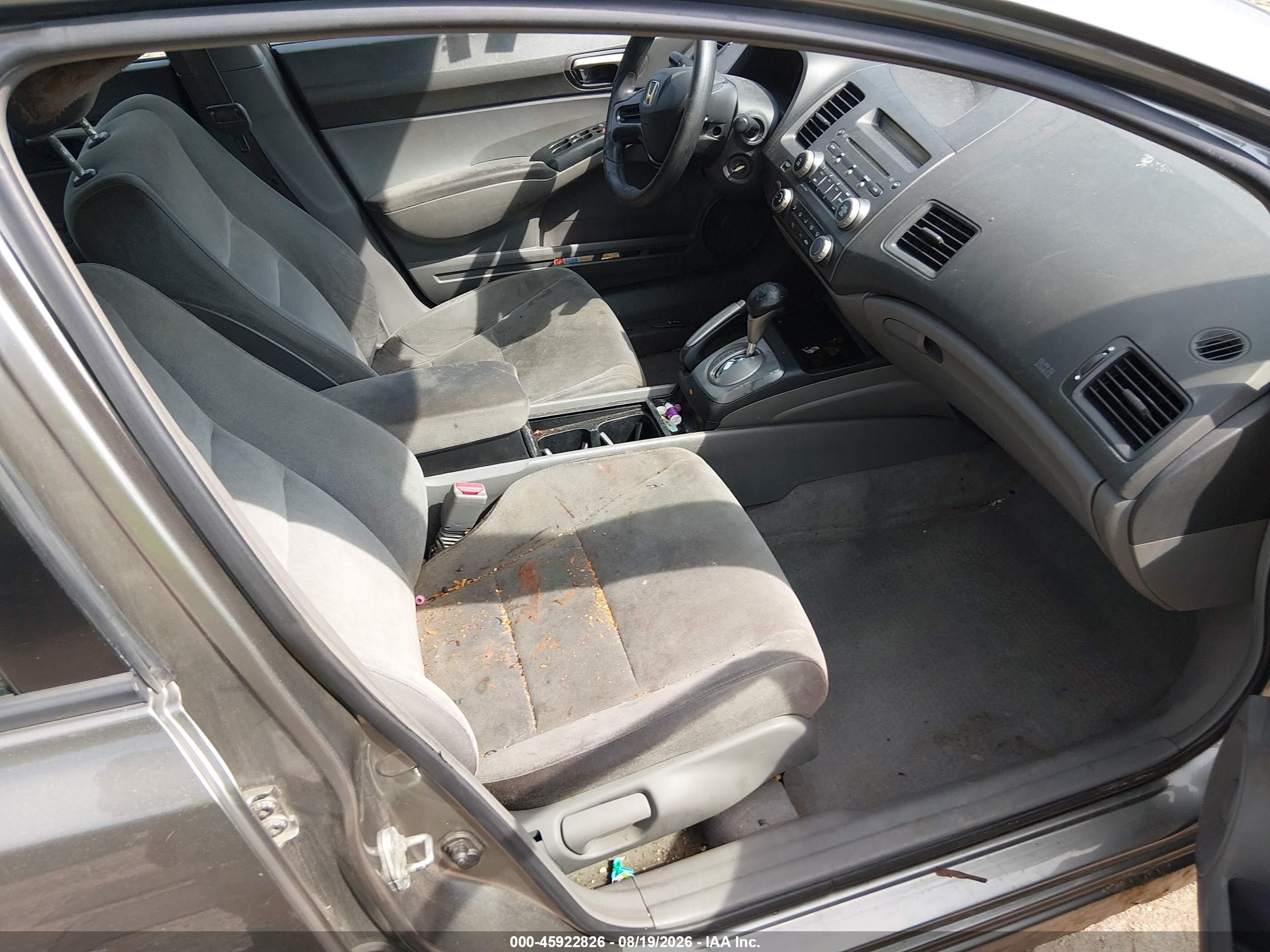 2007 Honda Civic Lx Gray vin: 2HGFA16567H316431
