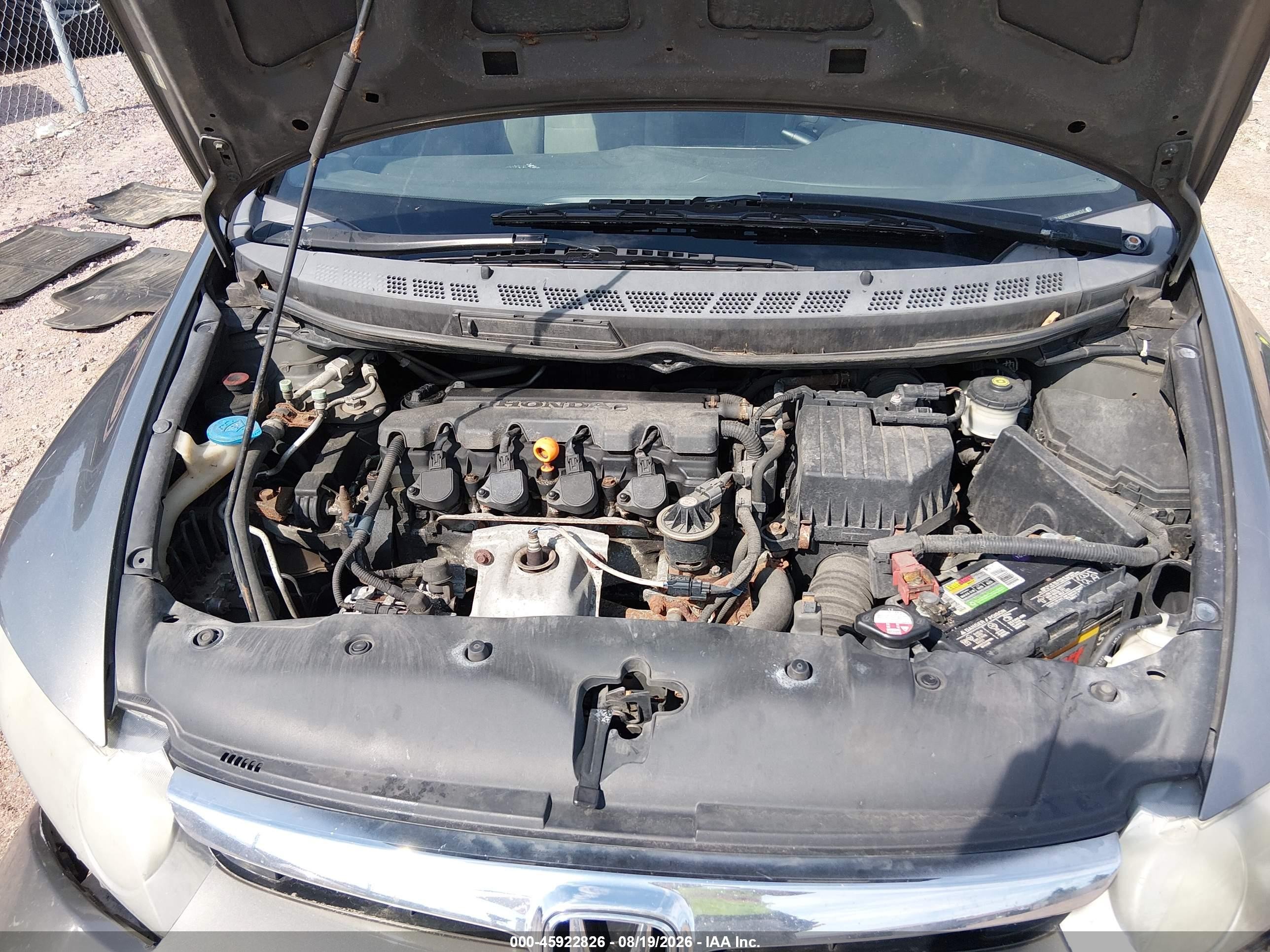 2007 Honda Civic Lx Gray vin: 2HGFA16567H316431