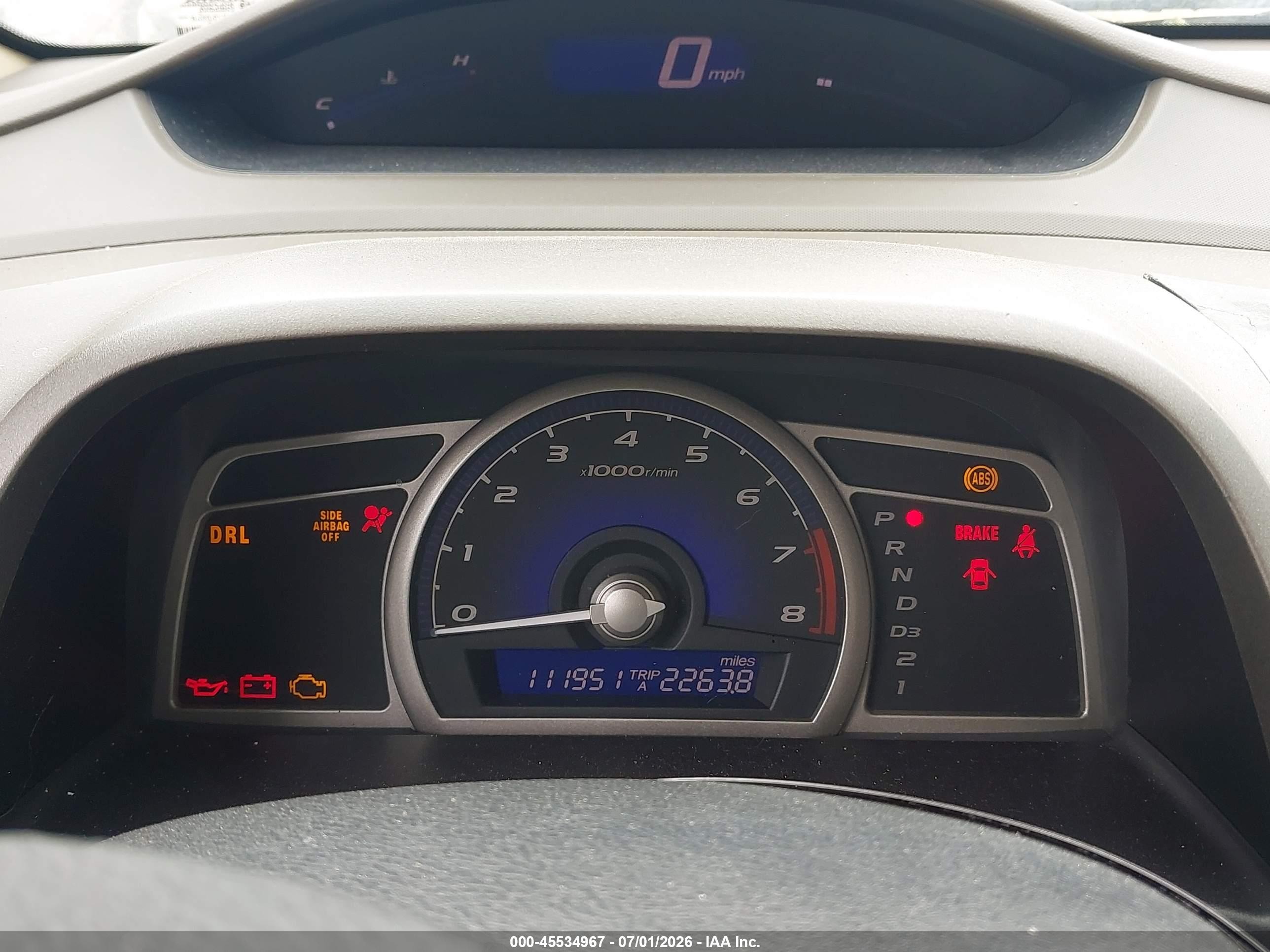 2007 Honda Civic Lx Красный vin: 2HGFA16567H506827