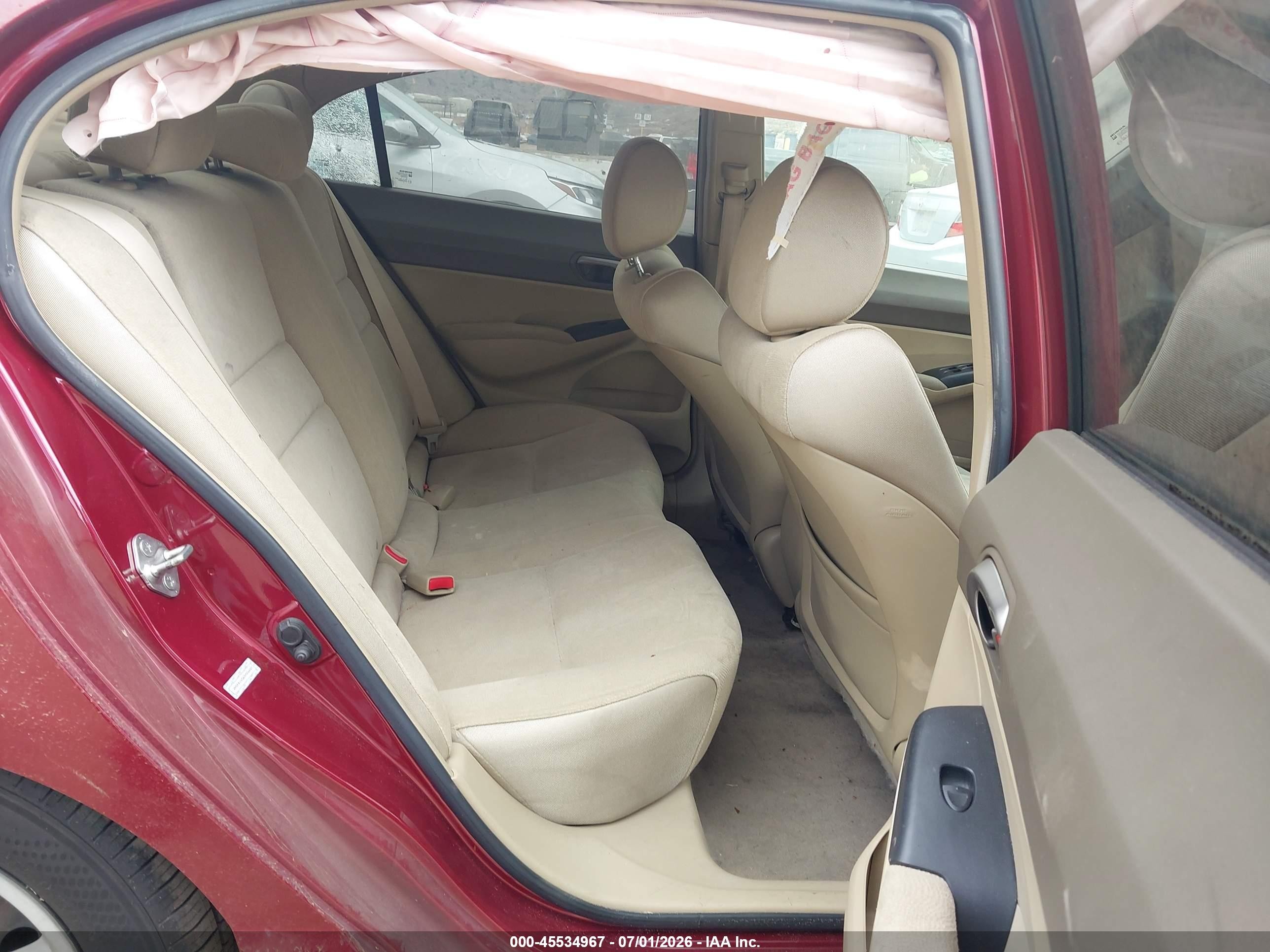 2007 Honda Civic Lx Красный vin: 2HGFA16567H506827