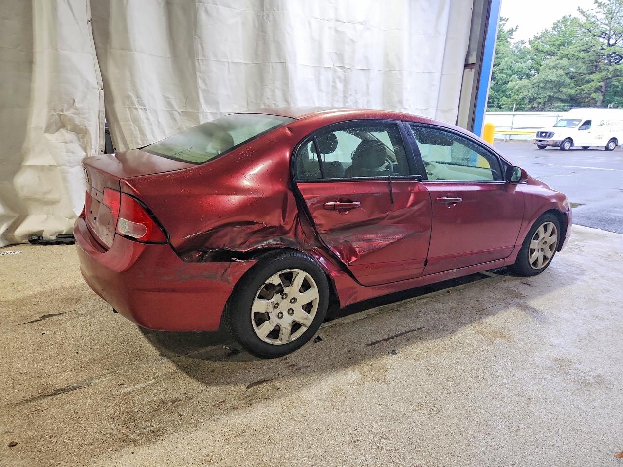 2007 Honda Civic Lx Red vin: 2HGFA16567H509551