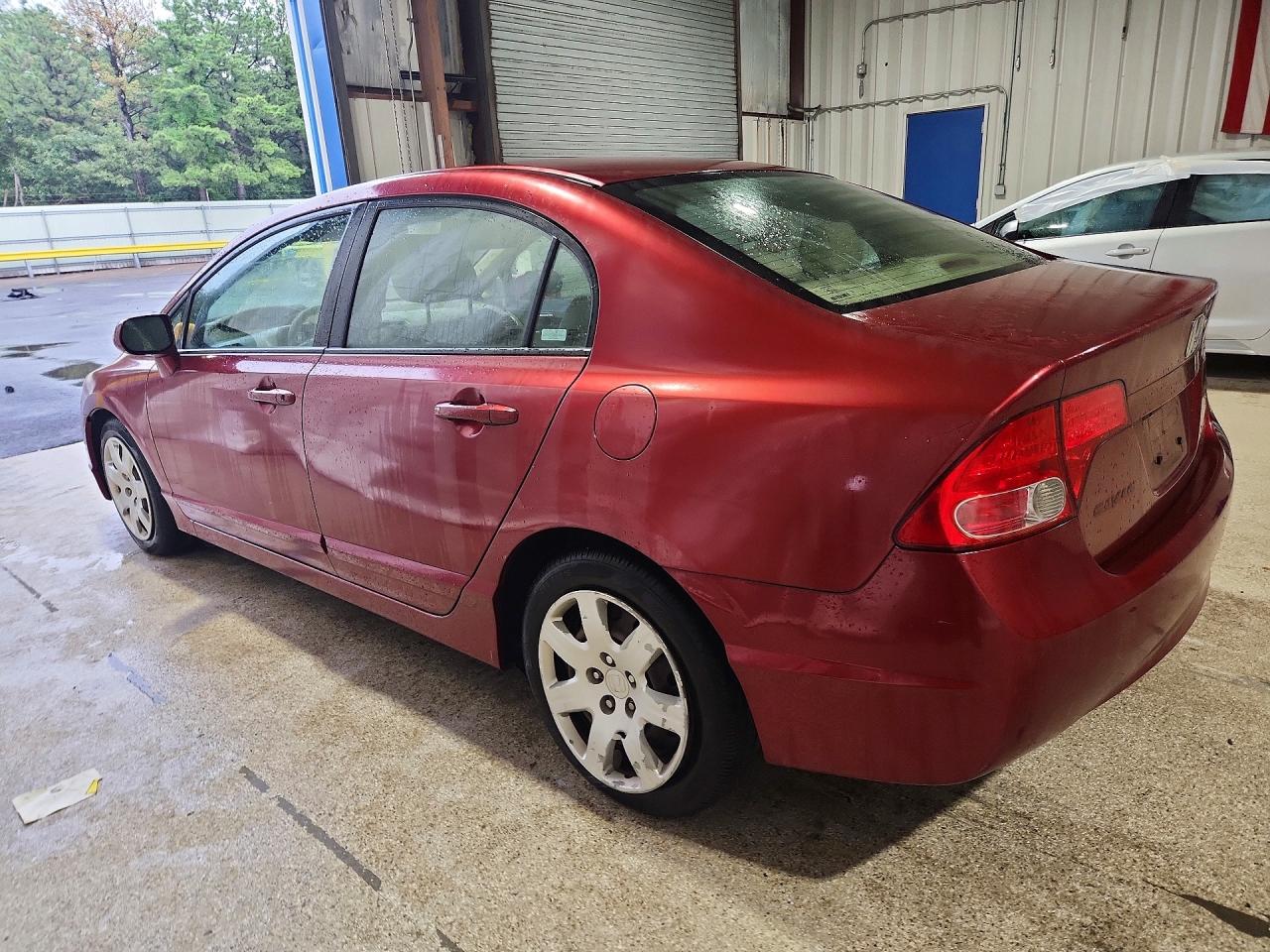 2007 Honda Civic Lx Red vin: 2HGFA16567H509551