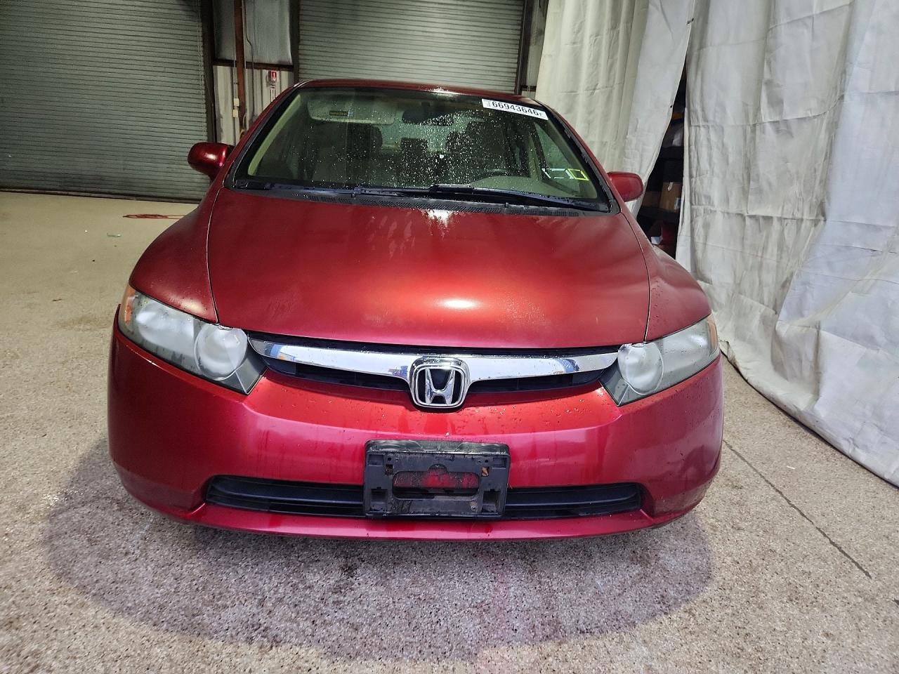 2007 Honda Civic Lx Red vin: 2HGFA16567H509551