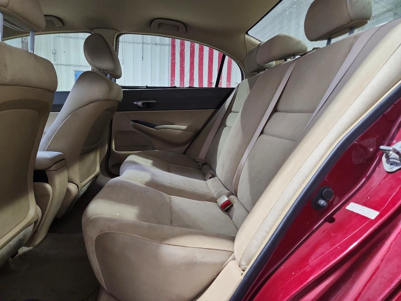 2007 Honda Civic Lx Red vin: 2HGFA16567H509551