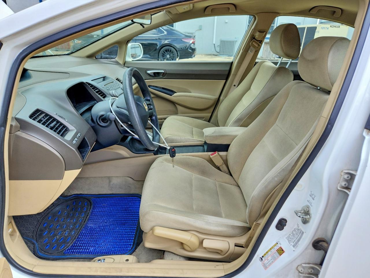2008 Honda Civic Lx Белый vin: 2HGFA16568H319685