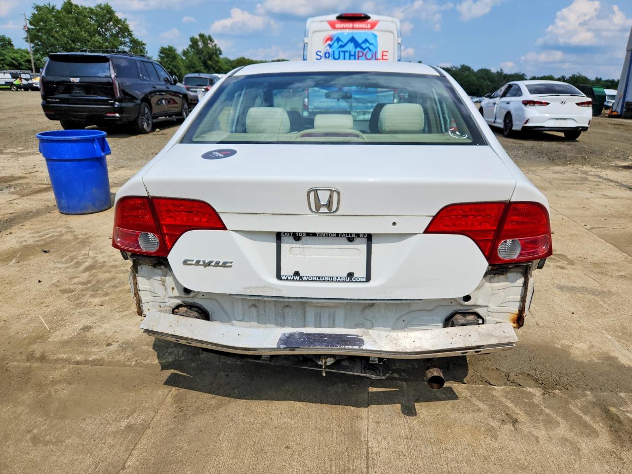 2008 Honda Civic Lx Белый vin: 2HGFA16568H319685