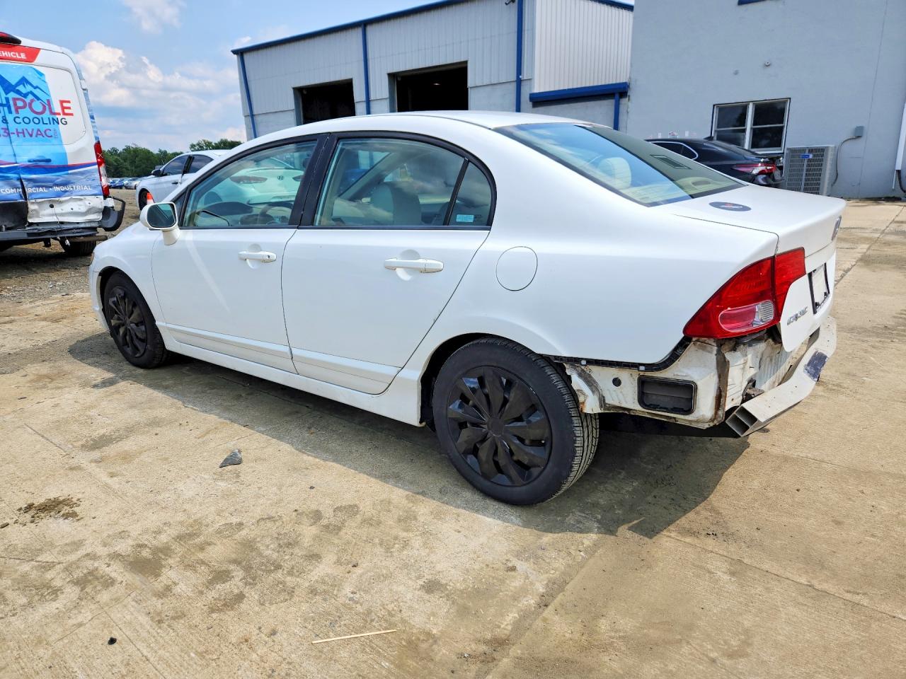 2008 Honda Civic Lx Белый vin: 2HGFA16568H319685