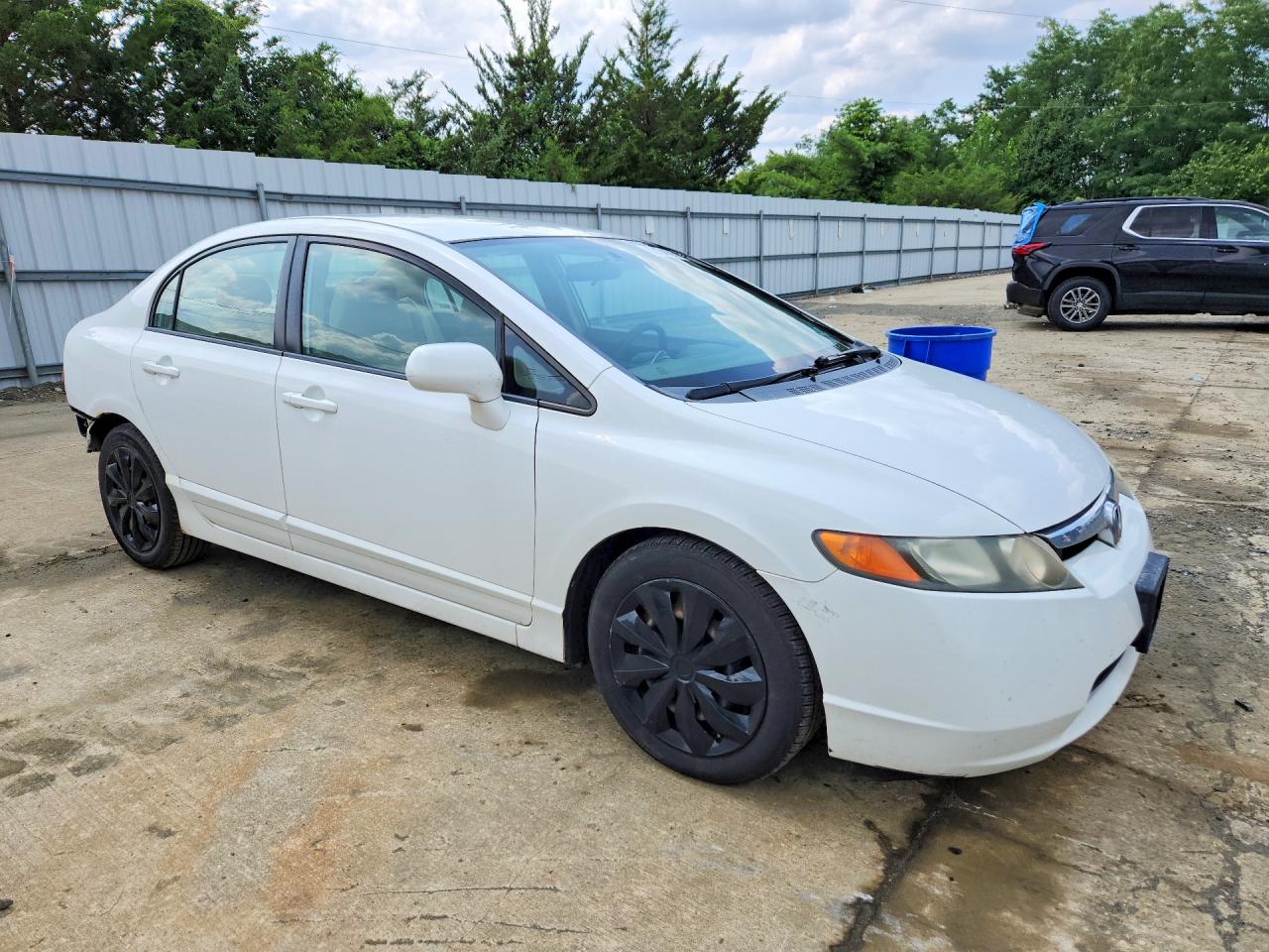 2008 Honda Civic Lx Белый vin: 2HGFA16568H319685