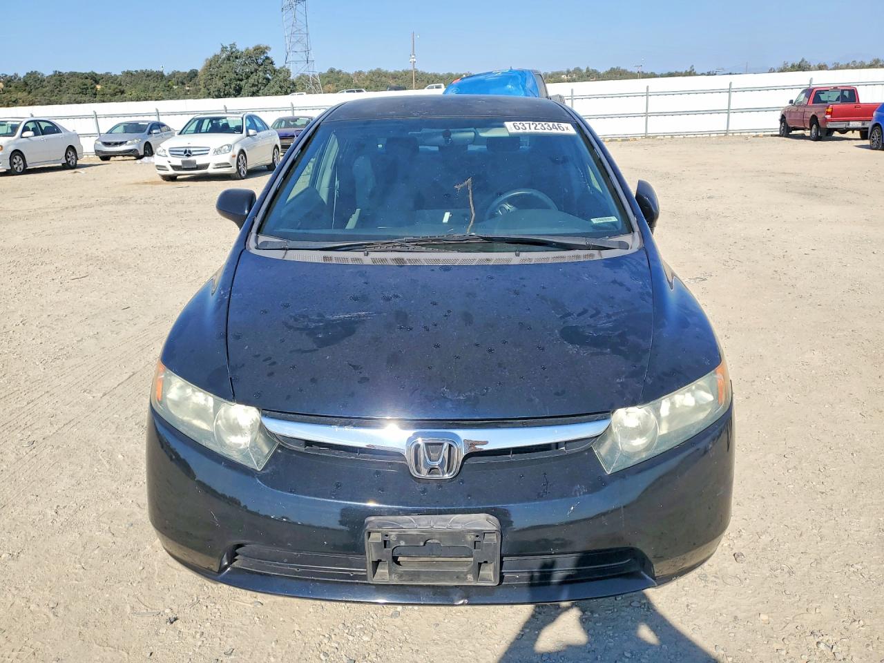 2008 Honda Civic Lx Black vin: 2HGFA16568H321579