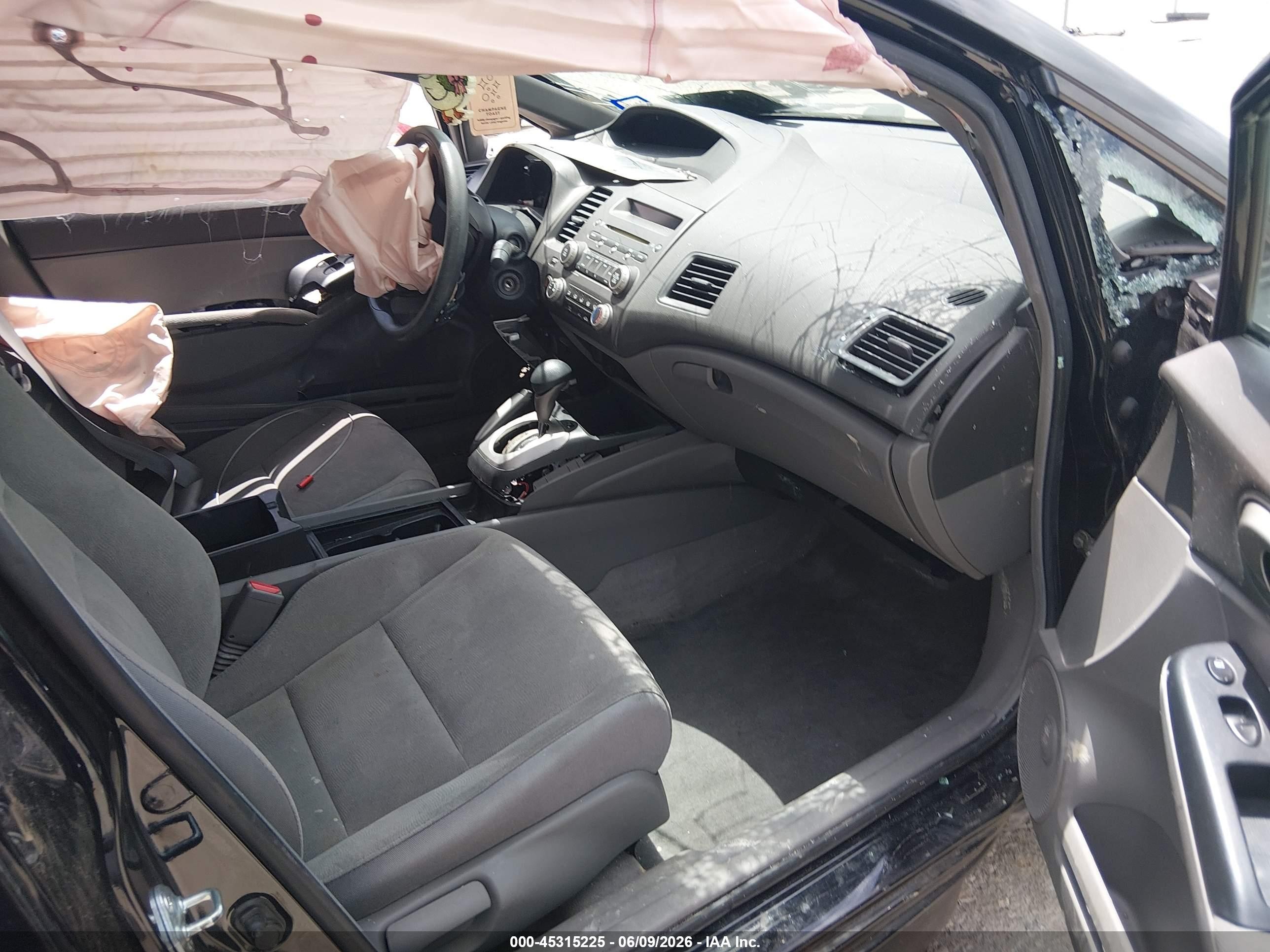 2008 Honda Civic Lx Black vin: 2HGFA16568H328371