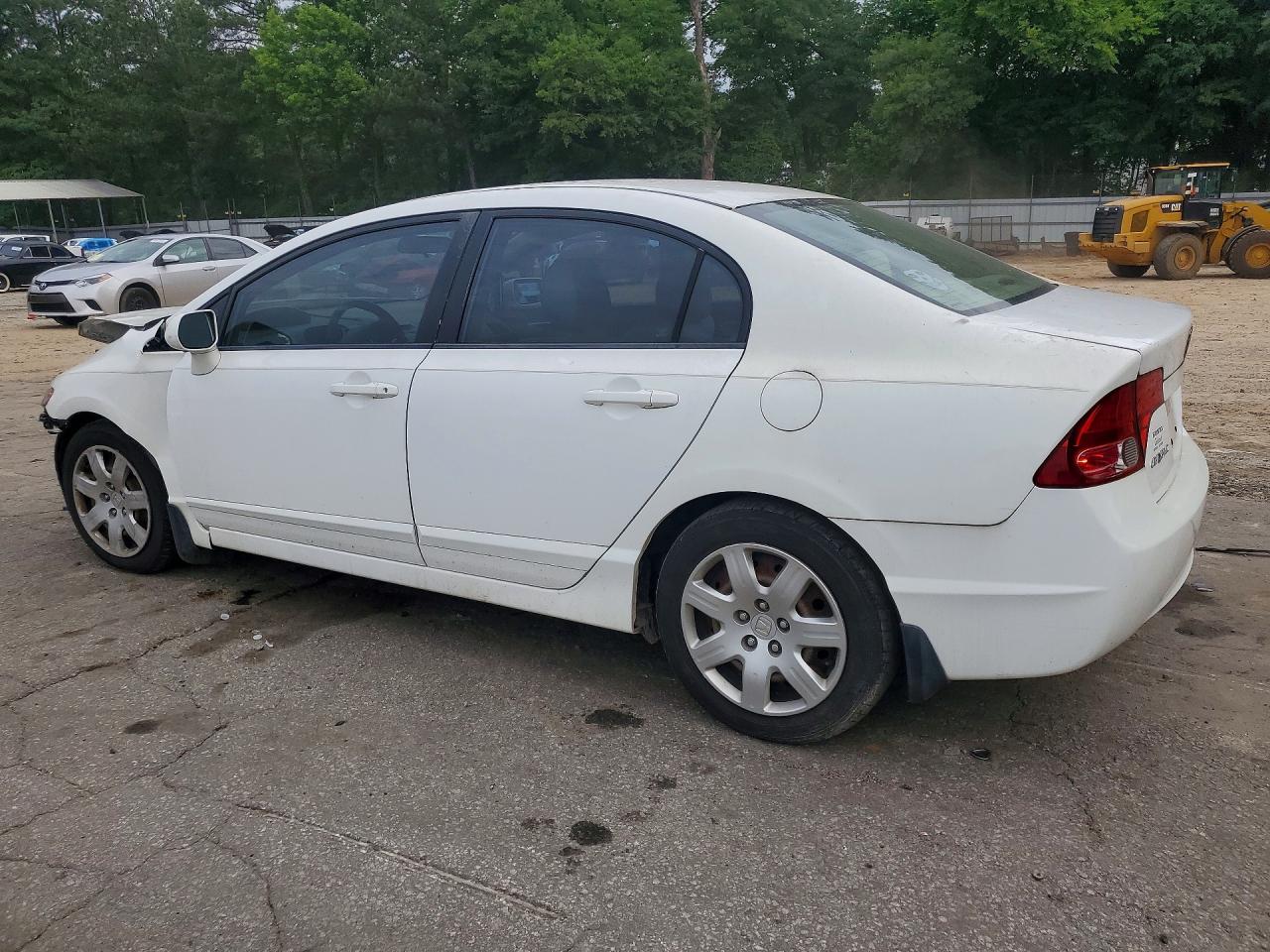 2008 Honda Civic Lx White vin: 2HGFA16568H333733