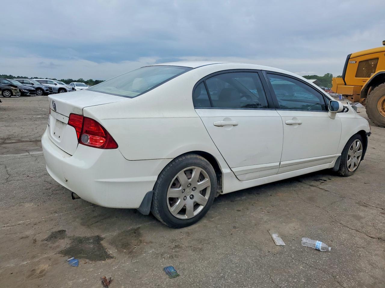 2008 Honda Civic Lx White vin: 2HGFA16568H333733